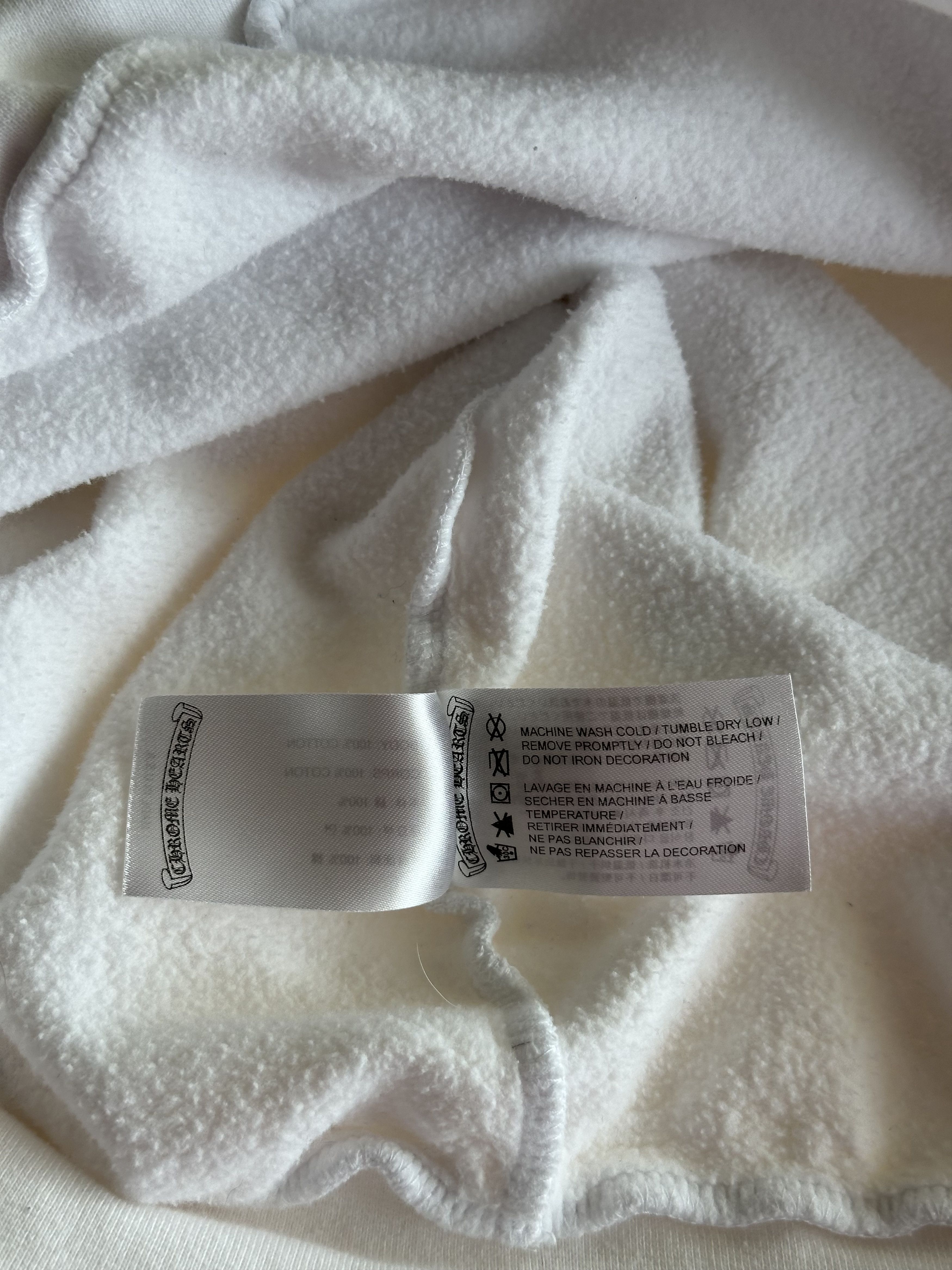 Chrome Hearts Chrome Hearts White & Black Script Logo Hoodie Size US L / EU 52-54 / 3 - 5 Thumbnail