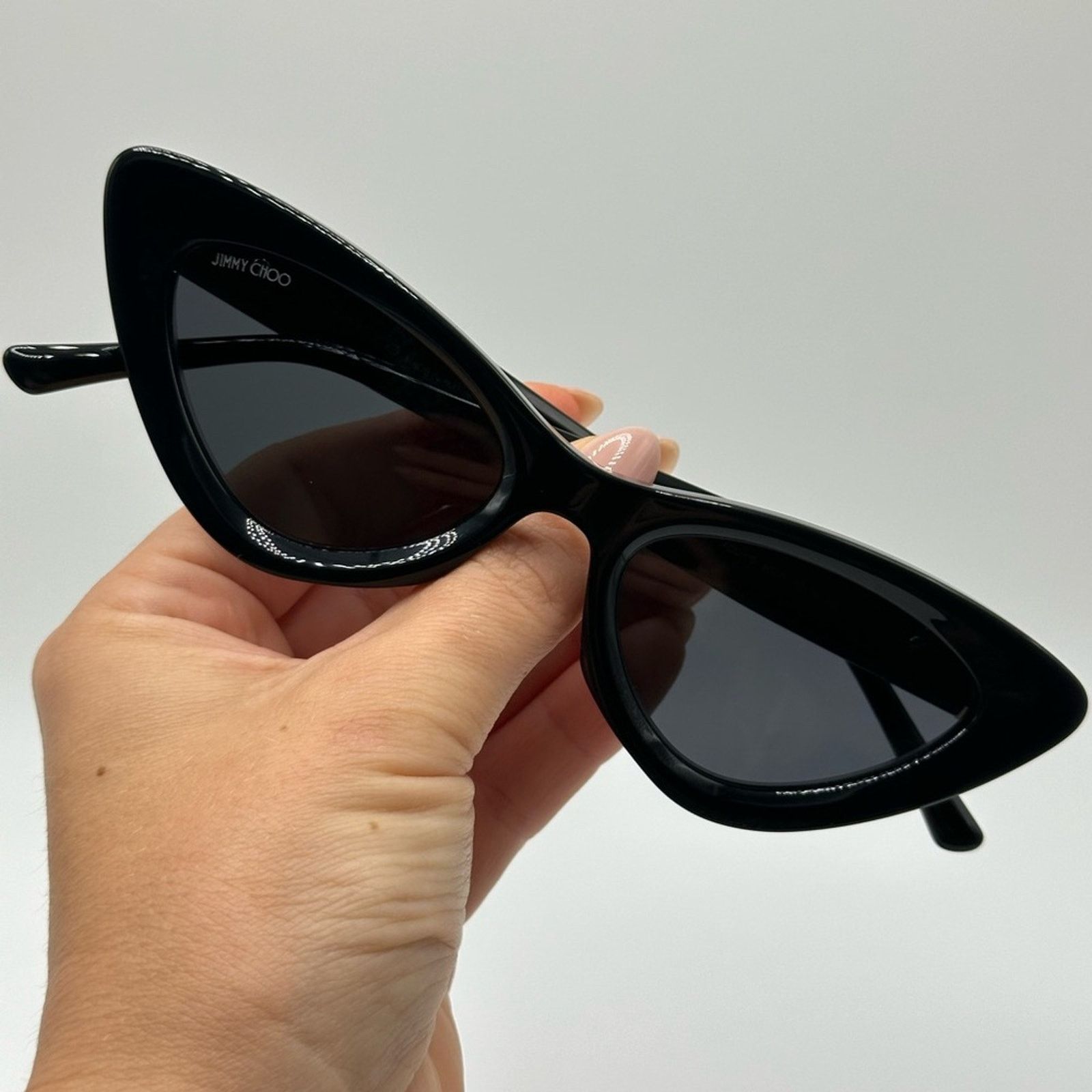 Jimmy Choo NEW JIMMY CHOO ADDY/S 0807 IR Black/Grey Women Sunglasses Size ONE SIZE - 9 Thumbnail