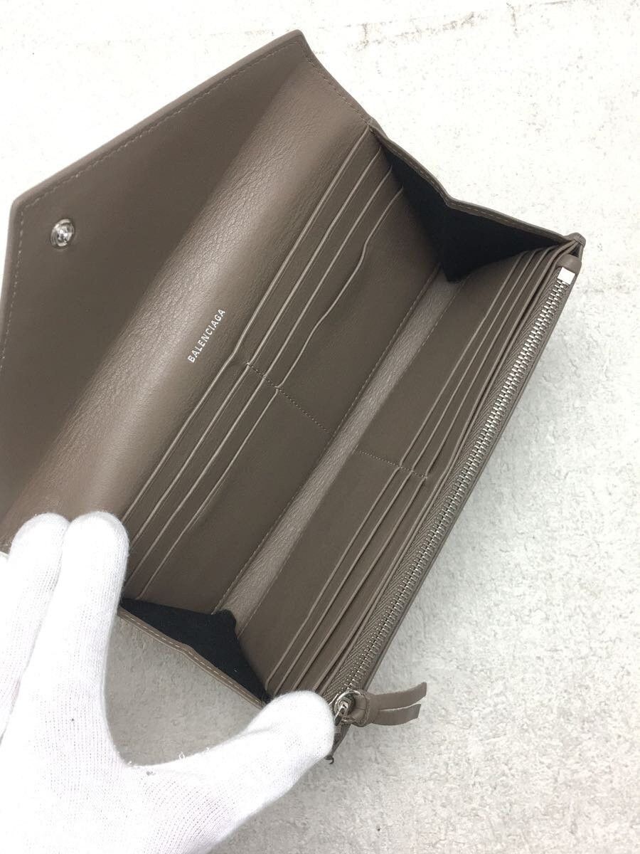 Balenciaga Balenciaga Leather Long Wallet Beige Size ONE SIZE - 6 Thumbnail