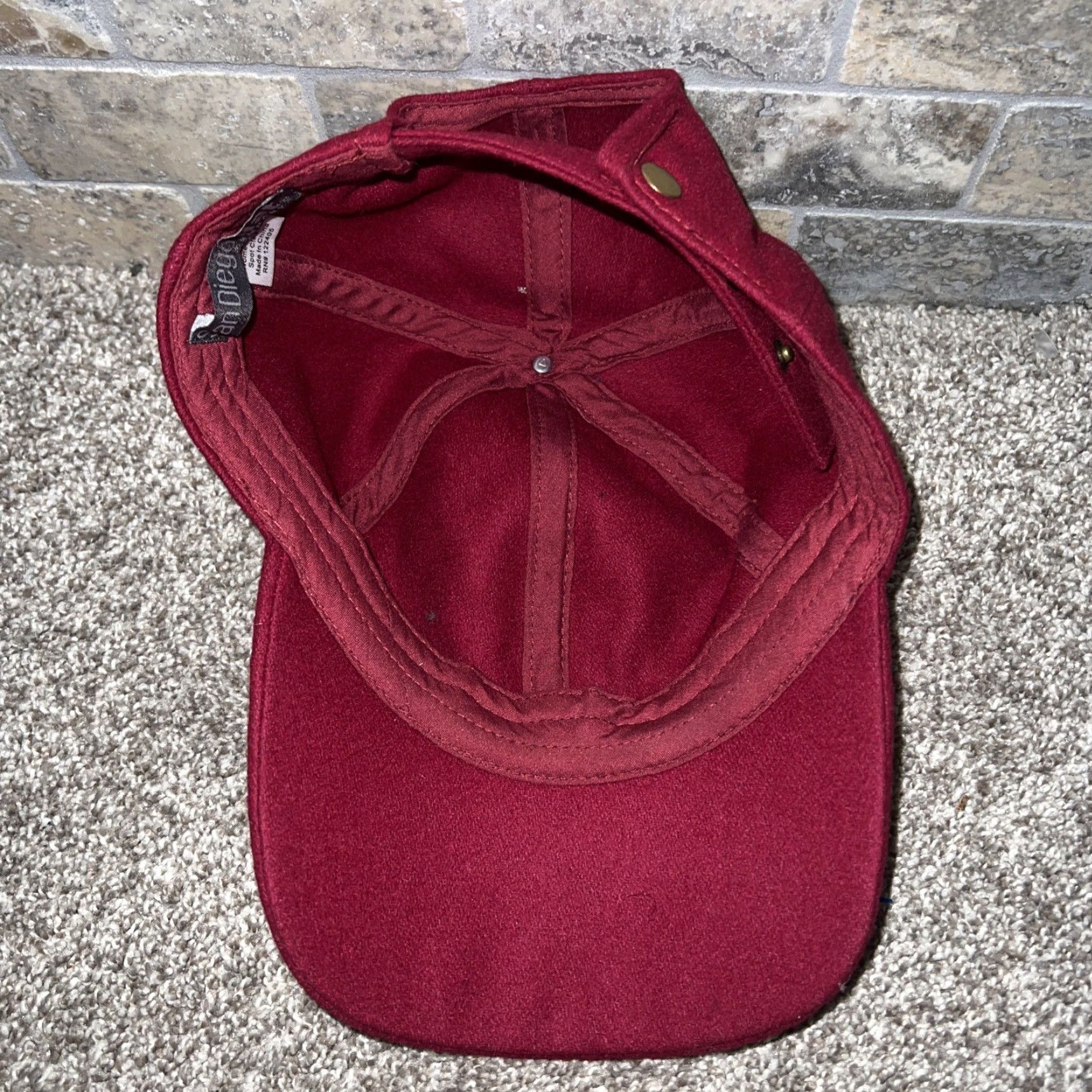 Vintage San Diego Hat Co. Wool Cap One Size Red Womens Size ONE SIZE - 3 Thumbnail