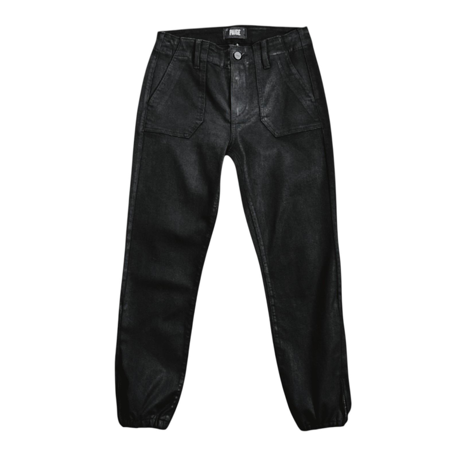 Paige Paige Black Waxed Pants | Size 27 Size 27" / US 4 / IT 40 - 1 Thumbnail