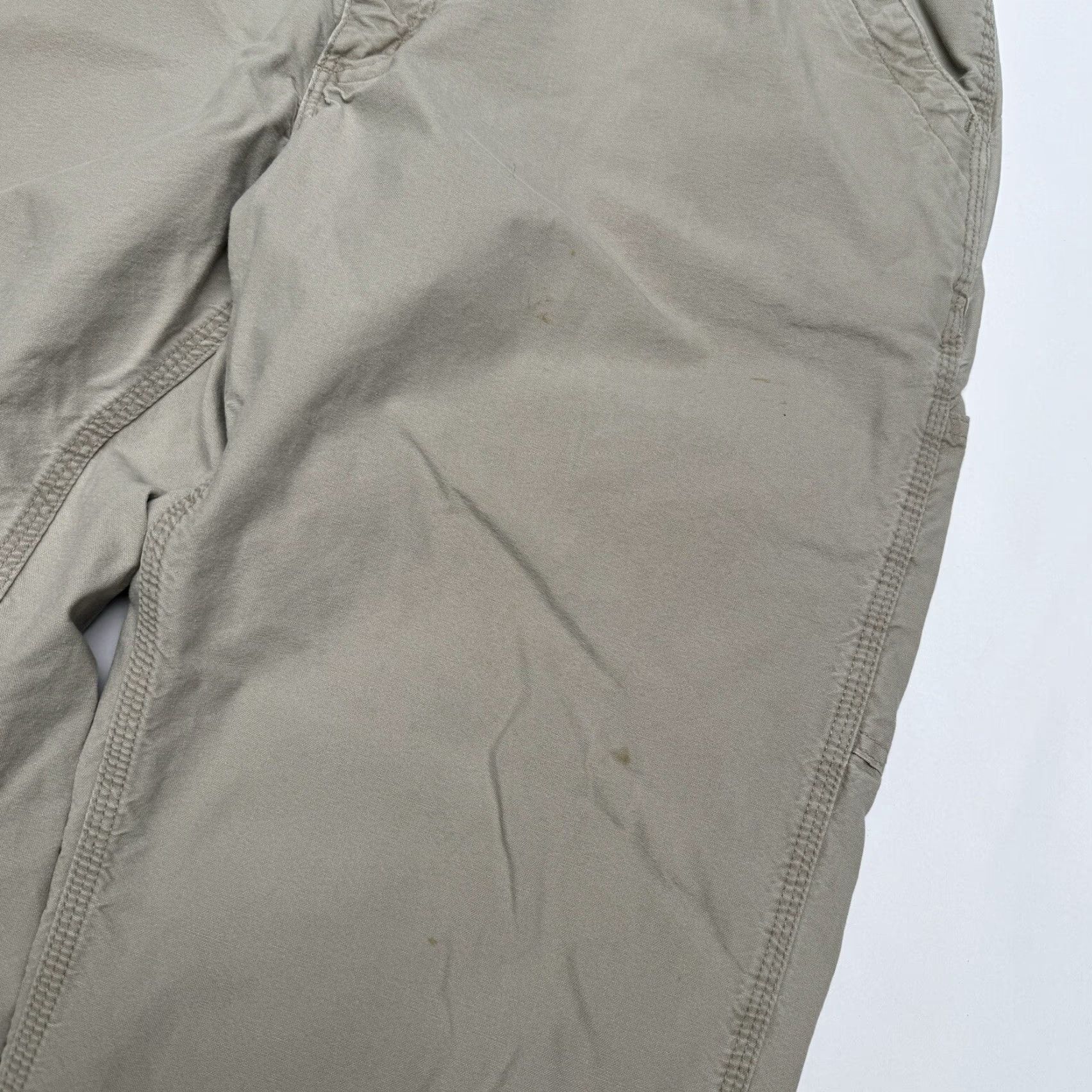 Carhartt Carhartt B151-TAN Men's 40x30 Y2K Distressed Pants Workwear Cargo Carpenter Pants Mens 40 Brown Regular 30 In Inseam Cargo Workwear Carhartt B151-TAN Size US 40 / EU 56 - 3 Thumbnail