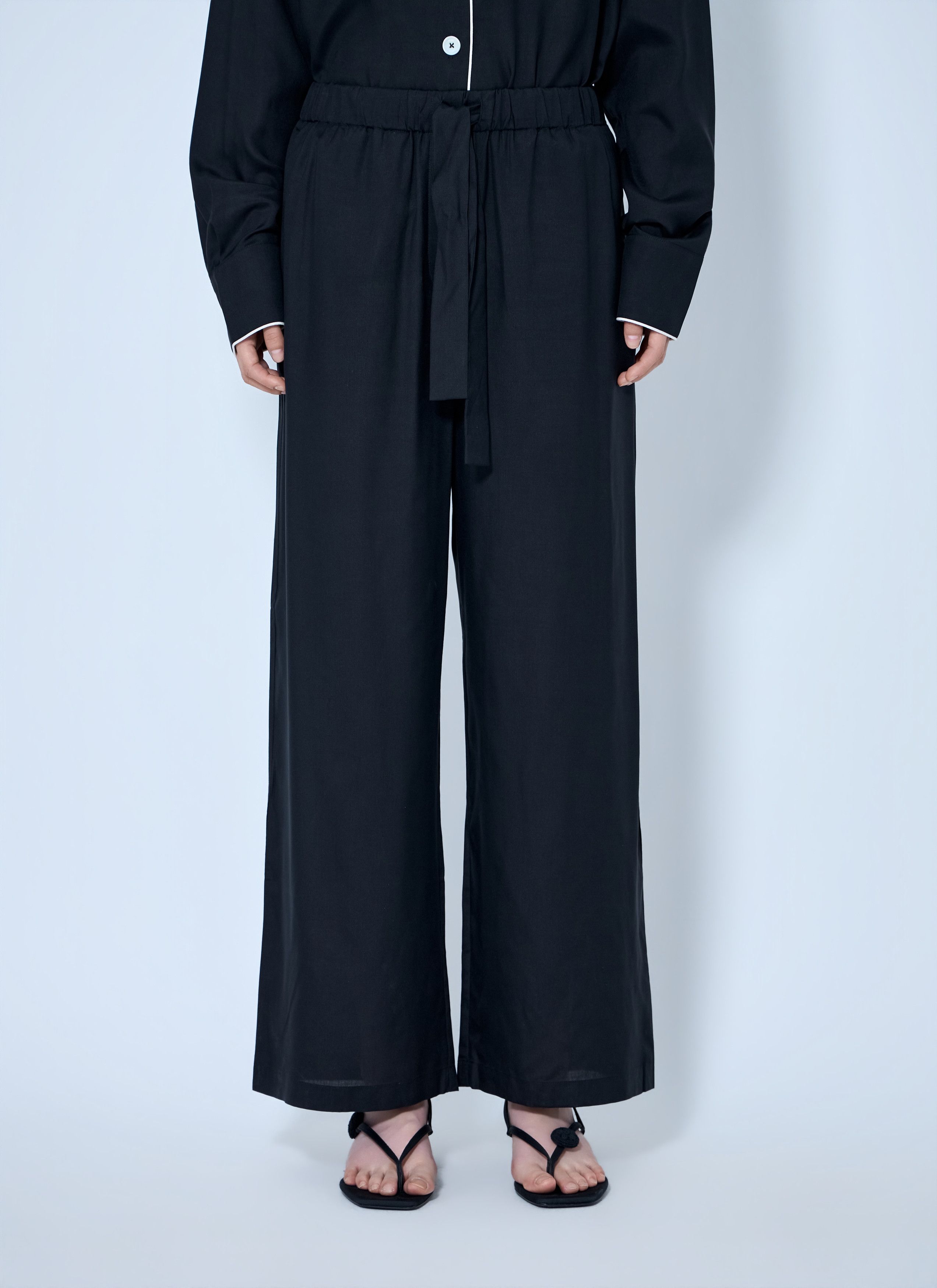 Toteme Toteme Piped Silk Trousers (FR 32) Size 24" / US 00 / IT 34 - 1 Thumbnail