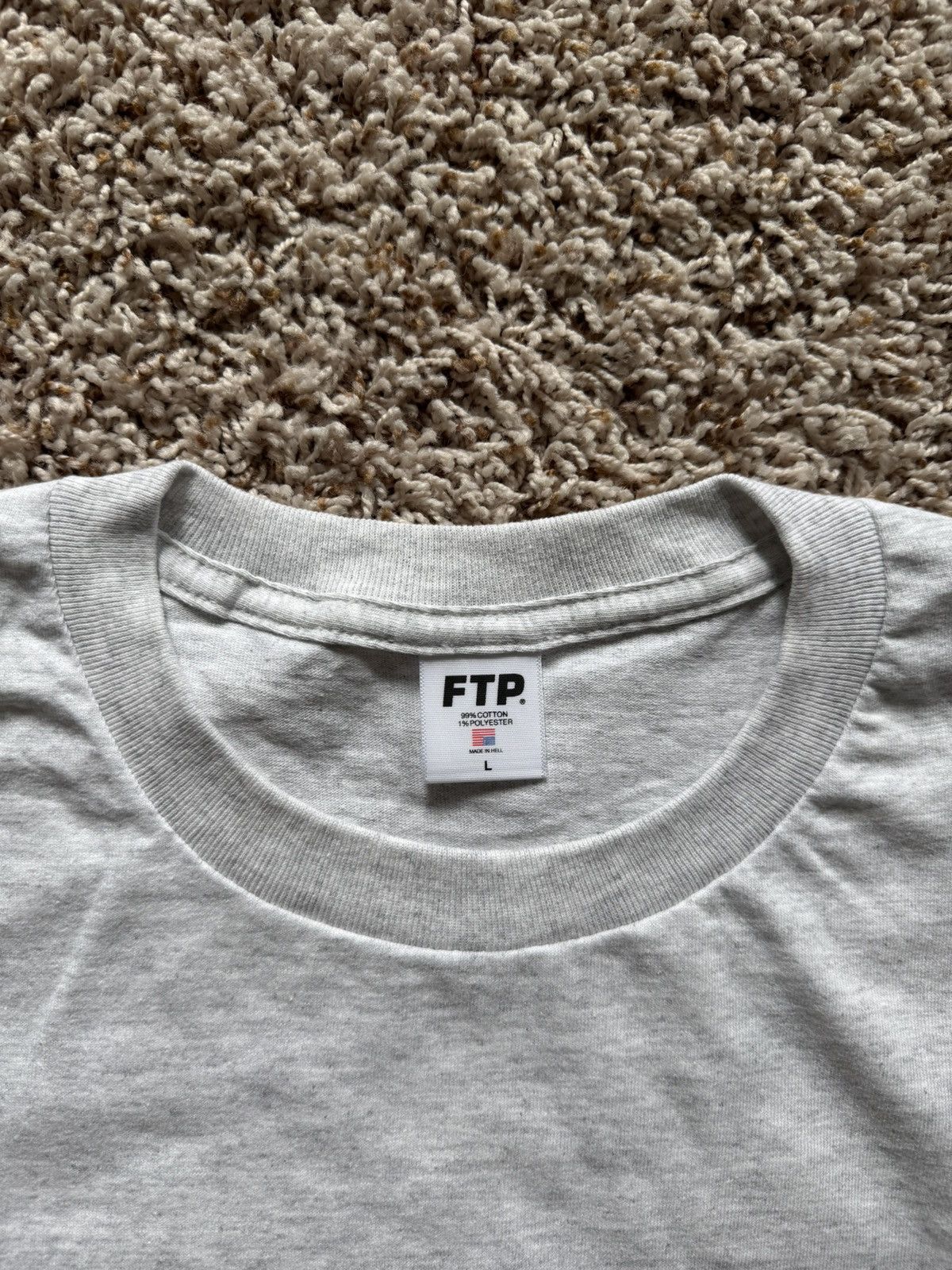 Fuck The Population FTP Pupil Tee Ash Grey Size US L / EU 52-54 / 3 - 5 Thumbnail
