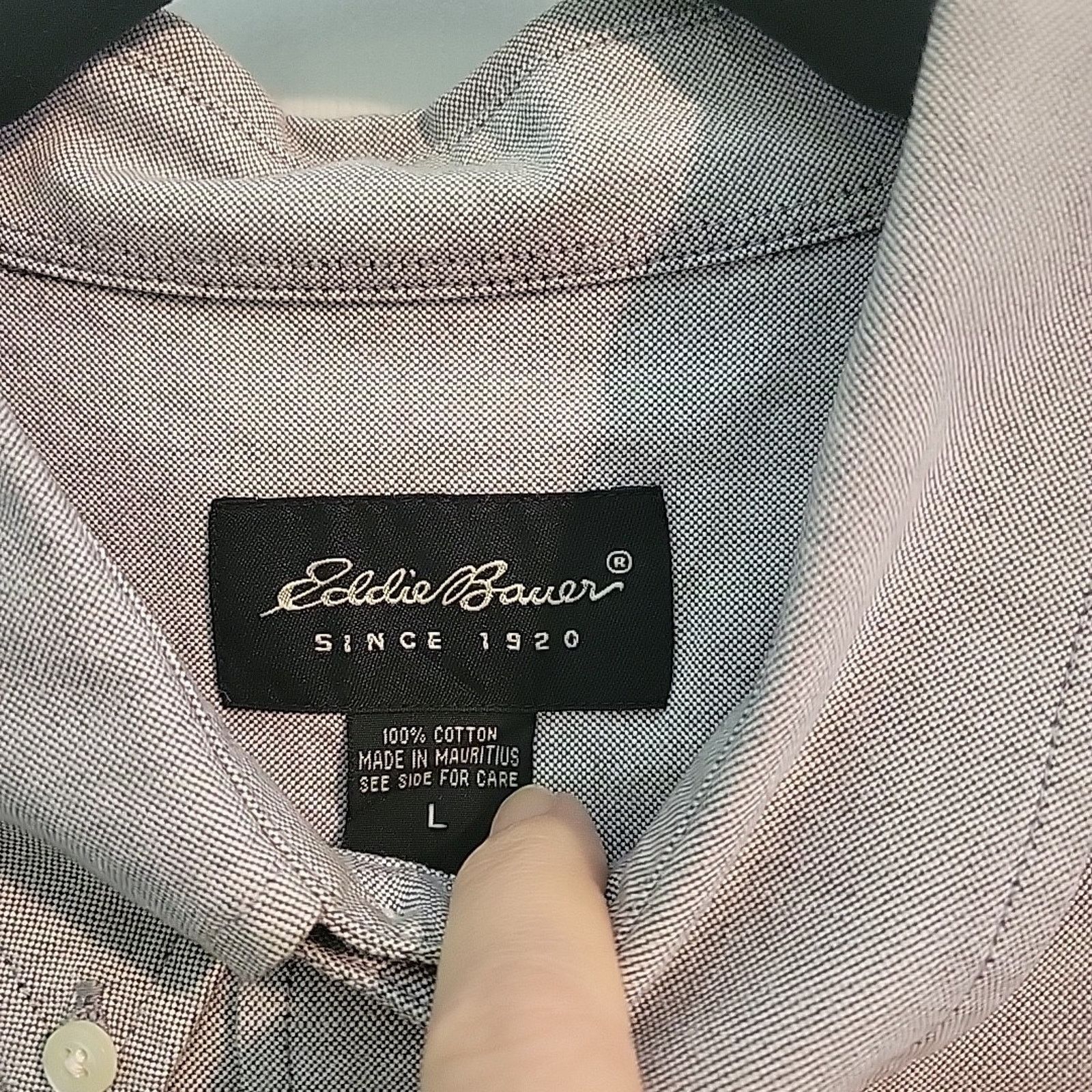 Eddie Bauer Eddie Bauer Elkhorn Twill Shirt Large Button Up Long Sleeve Size US L / EU 52-54 / 3 - 2 Thumbnail