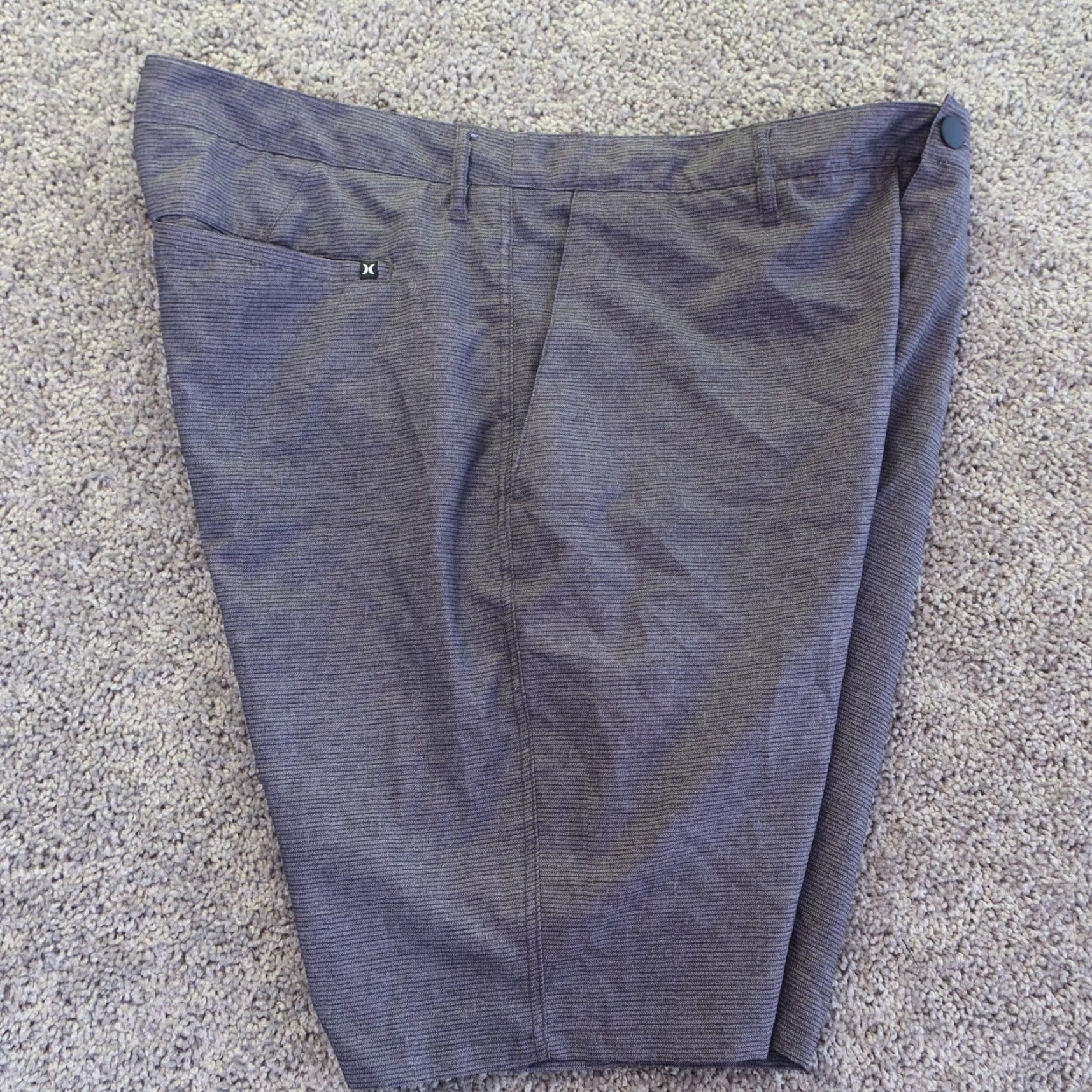 Hurley Hurley Shorts Mens 38 Gray Lightweight Golf Quick Dry EUC Striped 90s Athletic Size US 38 / EU 54 - 5 Thumbnail