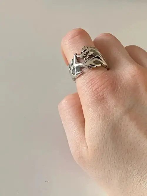 Other Adjustable Blue Luminous Dragon Ring Size ONE SIZE - 2 Thumbnail
