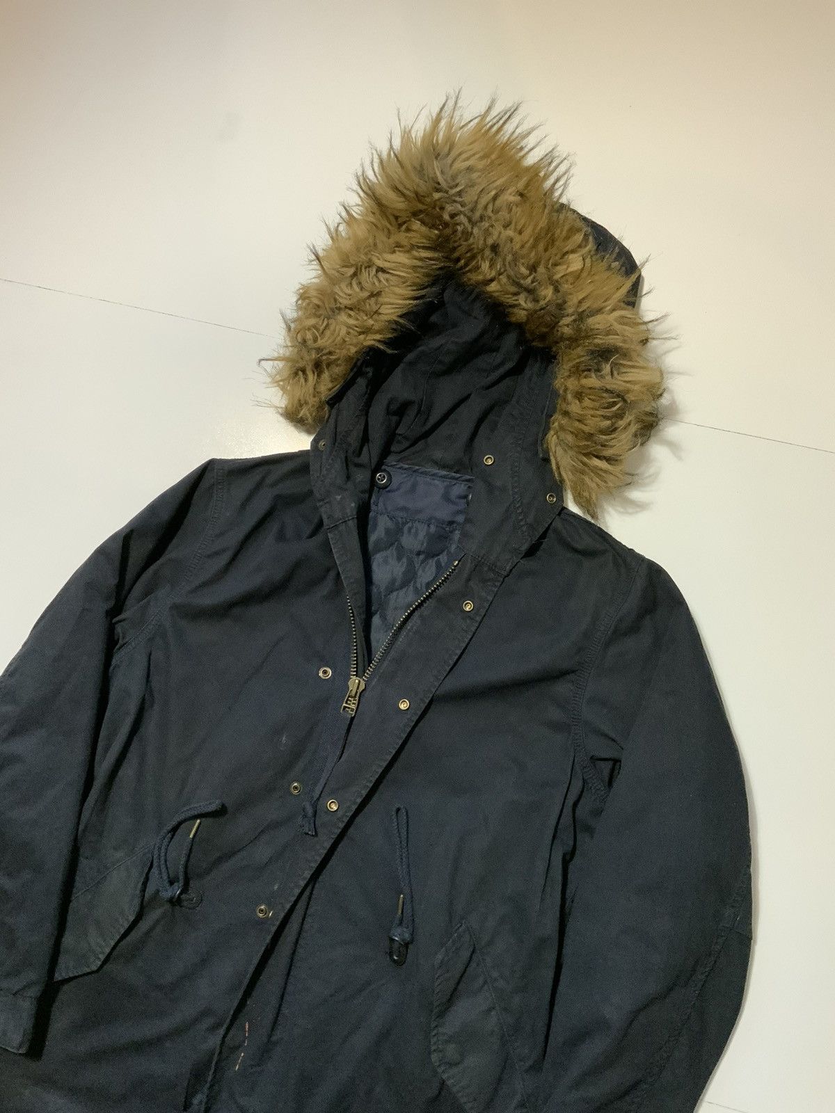 Japanese Brand × Vanquish Vanquish Shibuya Tokyo Japan Fur Hood Fishtail Parka Jacket Size US S / EU 44-46 / 1 - 6 Thumbnail