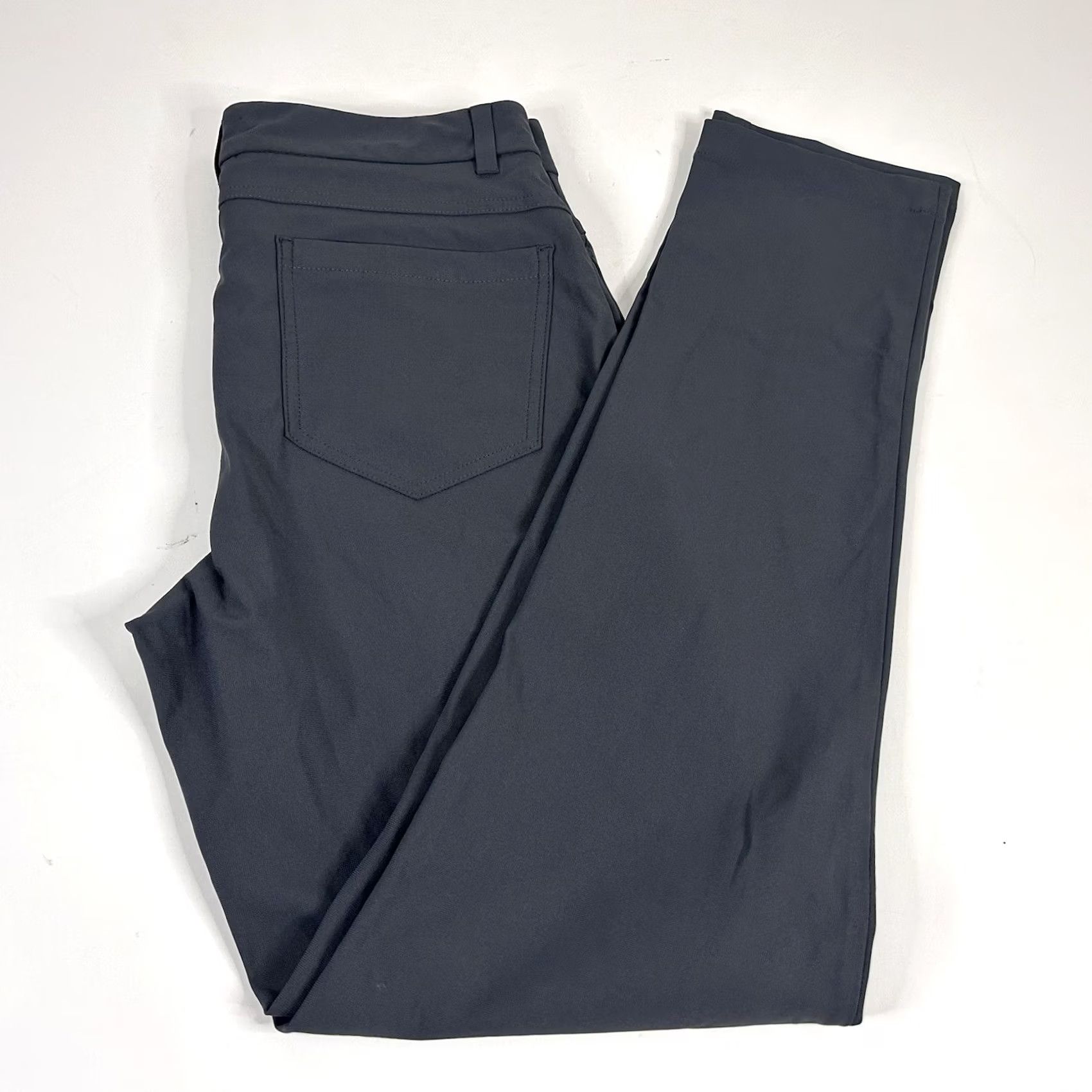 Vintage VRST 30 x 32 Regular Fit Limitless 5 Pocket Pant Gray Flat Front Poly Blend Size US 30 / EU 46 - 2 Thumbnail