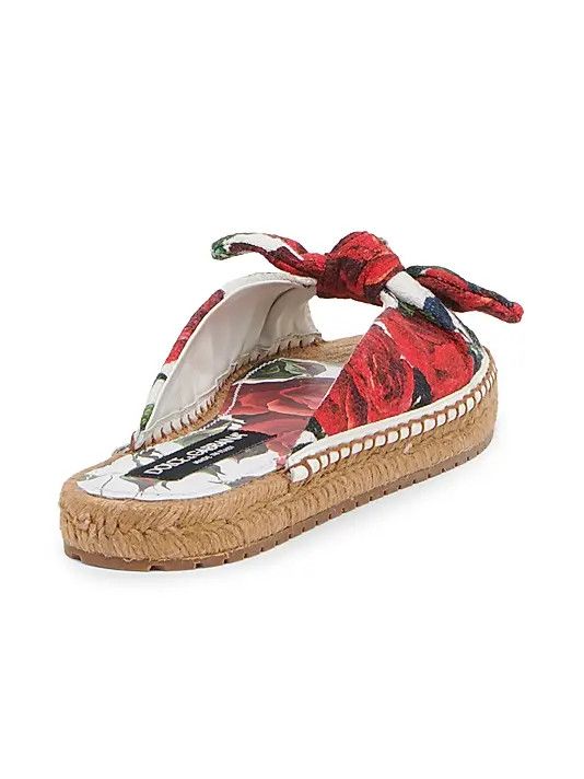Dolce & Gabbana os11x1225 Floral Cotton-Blend Espadrille Flats in Multicolor Size US 9 / IT 39 - 3 Thumbnail