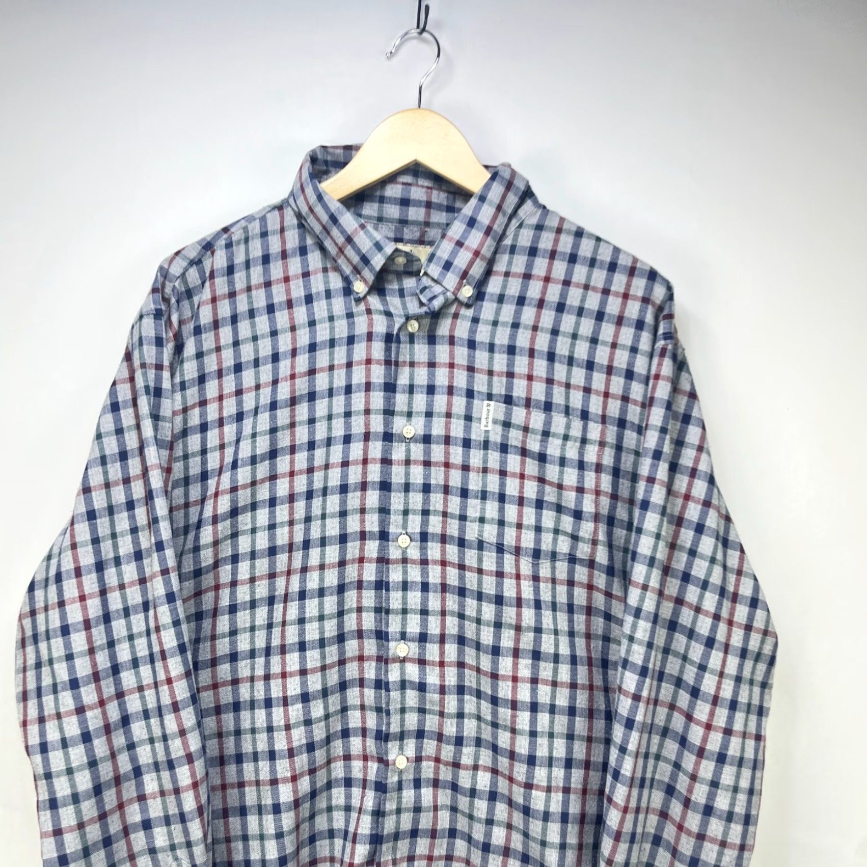 Barbour VINTAGE Barbour Plaid Button Up Long Sleeve Shirt XL US Mens Size US XL / EU 56 / 4 - 2 Thumbnail