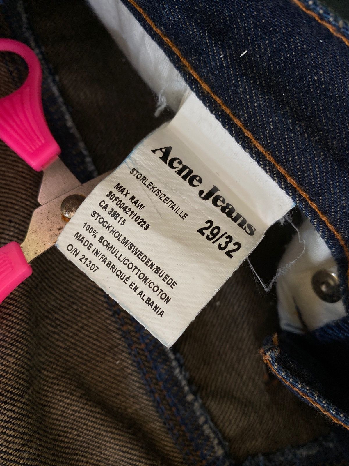 Acne Studios Acne Studios Max Raw Jeans Size US 30 / EU 46 - 4 Thumbnail