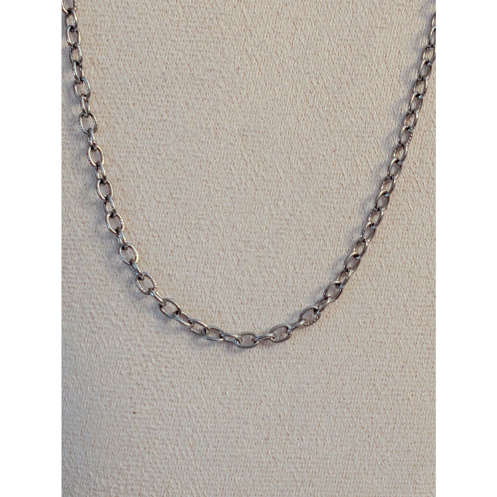Vintage Vintage 1980s Classic 24" Silver-Tone Cable Chain Necklace Size ONE SIZE - 2 Thumbnail