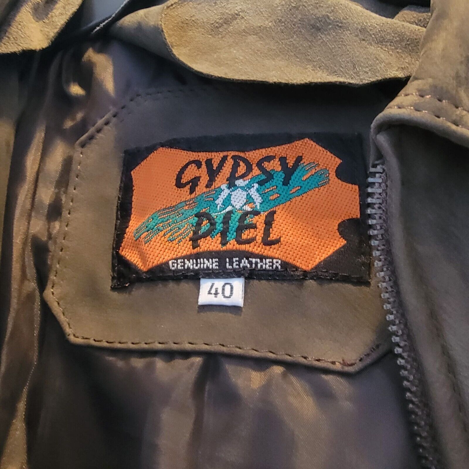 Other ⭐Women Suede Vintage Jacket Sz 40 L Retro Gypsy Piel Leather Size L / US 10 / IT 46 - 5 Thumbnail