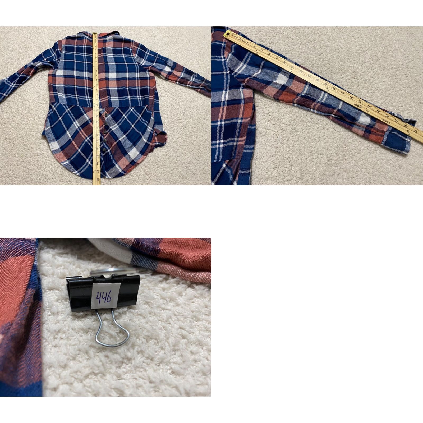 Lucky Brand Lucky Brand Womens Shirt Small Casual Long Sleeve Button-Front Multicolor Plaid Check Size S / US 4 / IT 40 - 8 Thumbnail