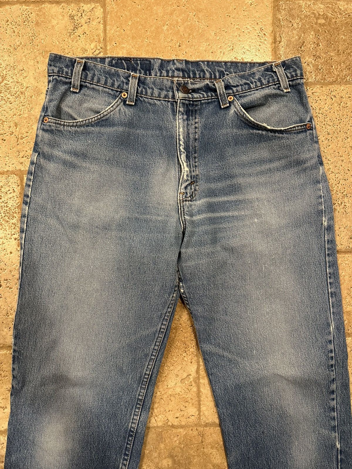 Levi's Vintage Levi’s 505 Orange Tab Blue Wash Denim Jeans Size US 36 / EU 52 - 3 Thumbnail