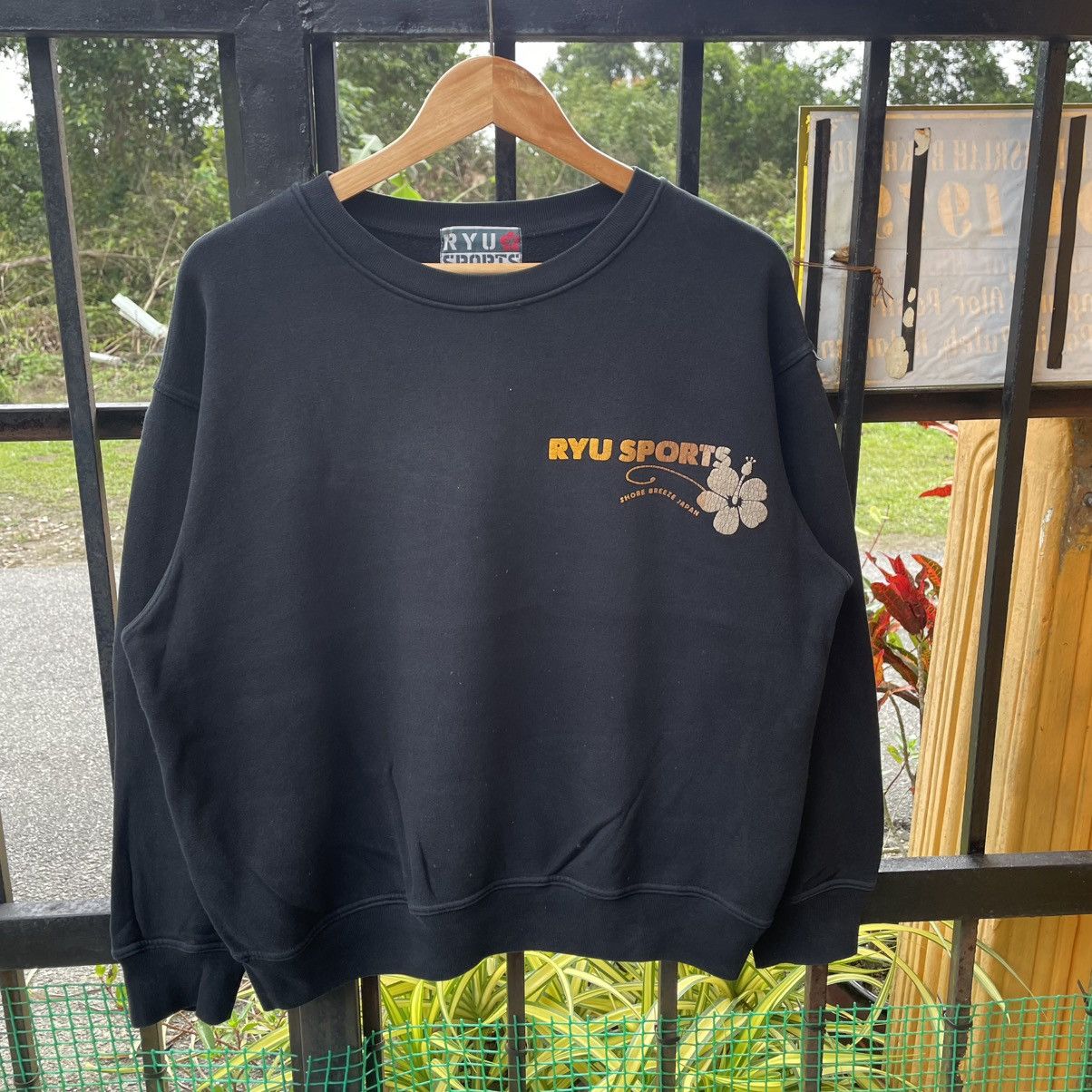 Japanese Brand 🔥🇯🇵Ryu Sports Shore Breeze Japan Big Logo Boxy Sweatshirts Size US M / EU 48-50 / 2 - 6 Thumbnail