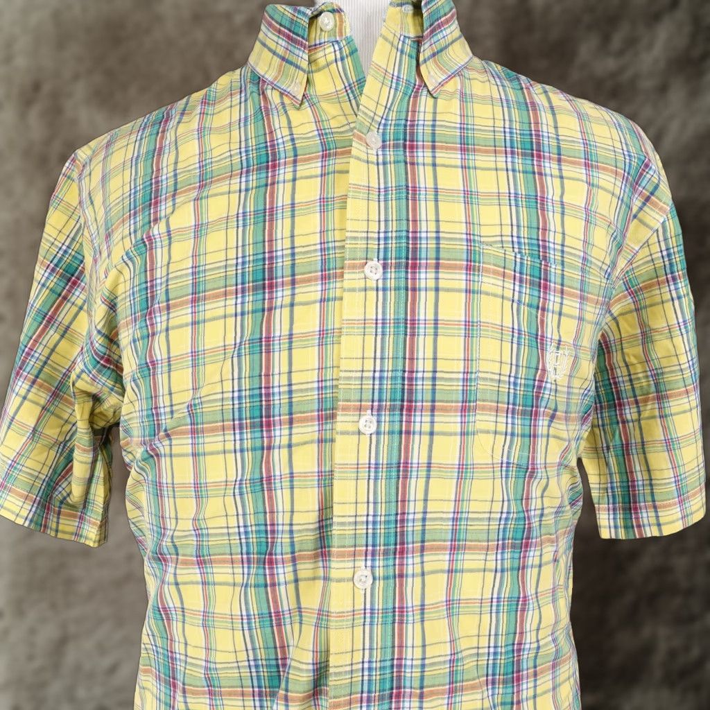 Chaps CHAPSEASY CARE YELLOW PLAID BUTTON UP SHIRT MENS XL Size US XL / EU 56 / 4 - 1 Thumbnail