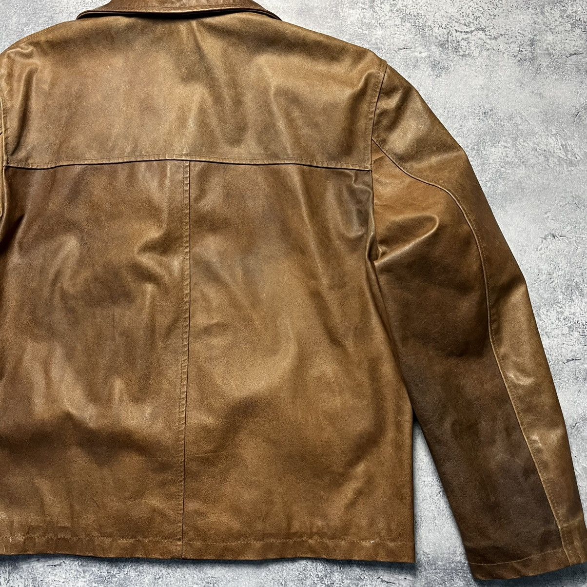 Genuine Leather Vintage Vera Pelle Leather Jacket Italian Y2K Size US XXL / EU 58 / 5 - 20 Thumbnail