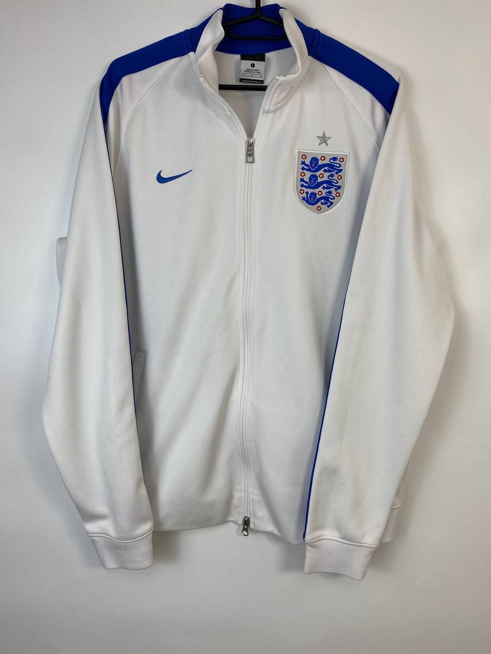 Nike × Vintage ENGLAND N98 AUTHENTIC FOOTBALL SOCCER JACKET NIKE 624745-100 Size US L / EU 52-54 / 3 - 1 Thumbnail