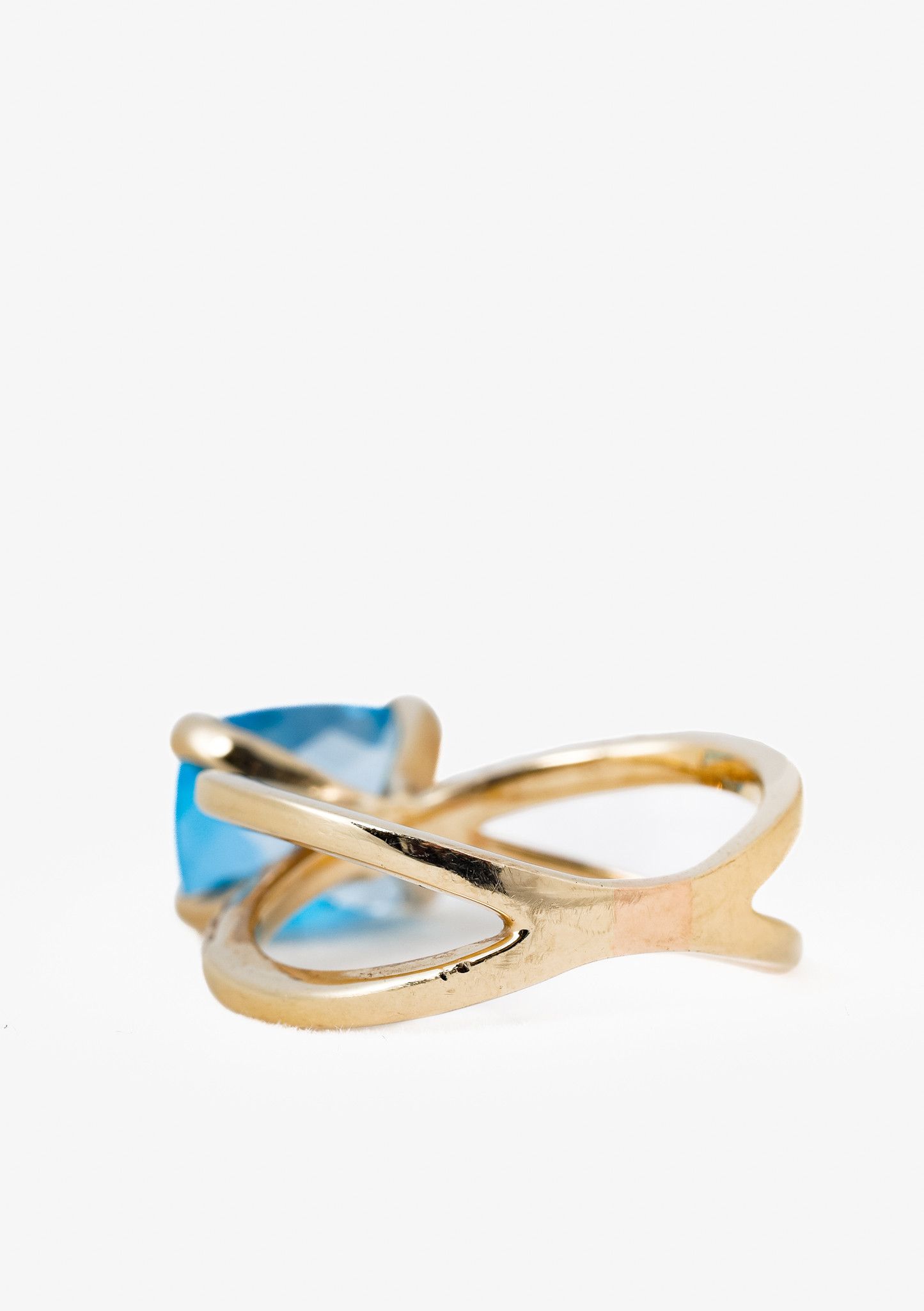 Other 14K Yellow Gold & Blue Topaz Ring Size ONE SIZE - 3 Thumbnail