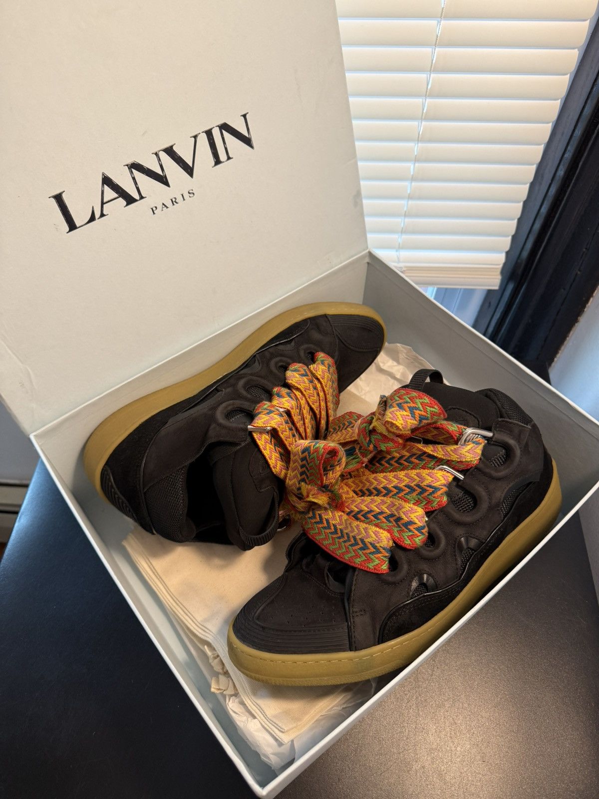 Lanvin Lanvin Curb Sneakers “Black Gum” Size 13 / 46 Eu Size US 13 / EU 46 - 19 Thumbnail