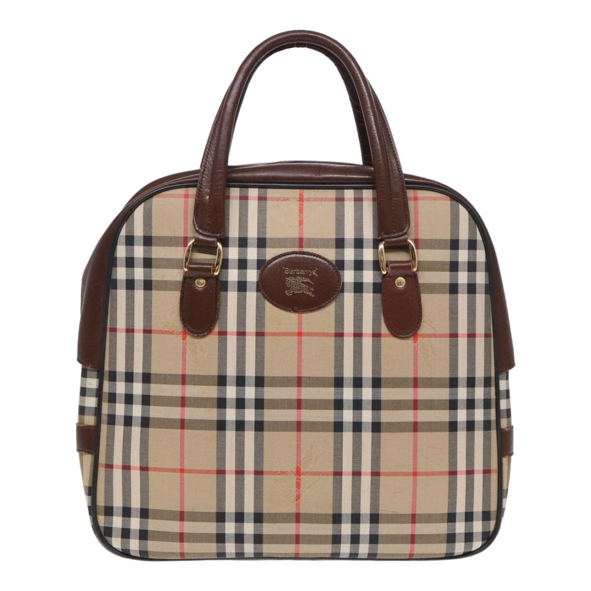 Burberry Nova Check Beige Canvas Handbag (Pre-Owned) Size ONE SIZE - 1 Thumbnail