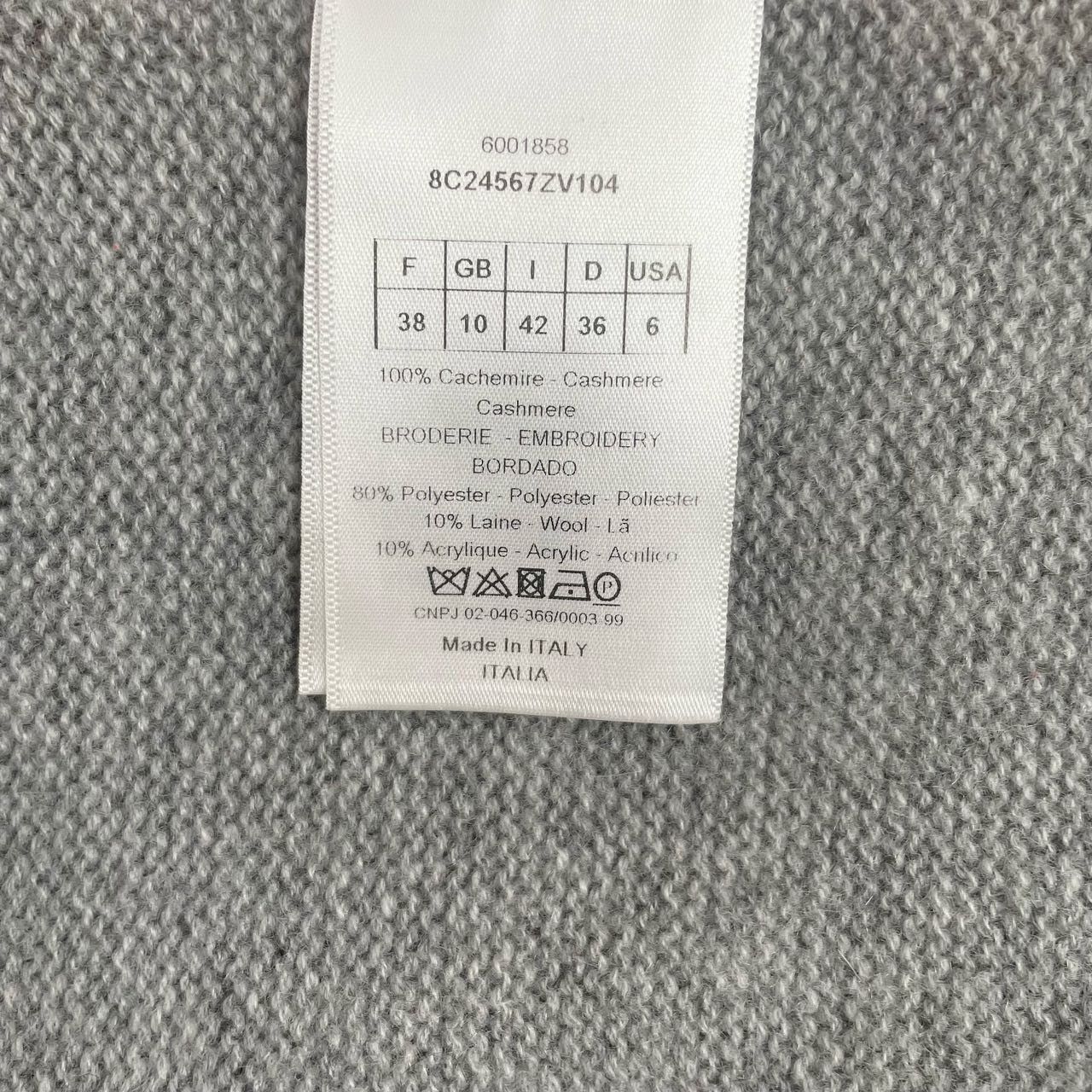 Dior Dior Grey Wool Knit Sweater K26WX Size XS / US 0-2 / IT 36-38 - 7 Thumbnail