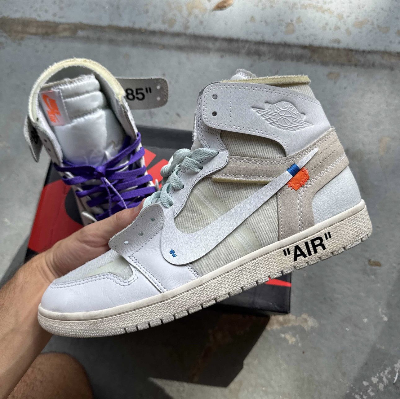 Nike × Off-White Nike x Off White Jordan 1 High ‘OG White’ 2018 Size US 11 / EU 44 - 10 Thumbnail
