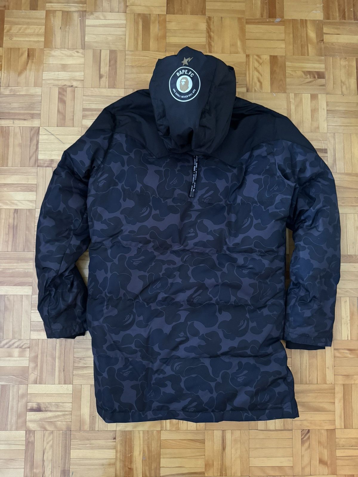 Bape × Puma Bape Puma ABC camo long puffer jacket black Size US M / EU 48-50 / 2 - 5 Thumbnail