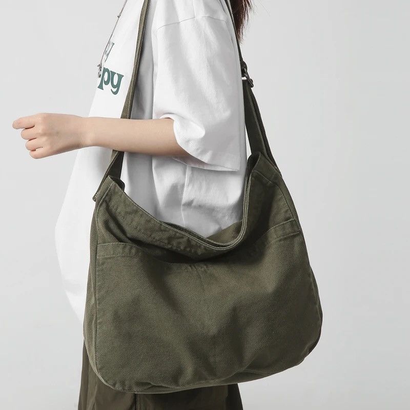 Japanese Brand Casual Canvas Crossbody Bag Size ONE SIZE - 3 Thumbnail