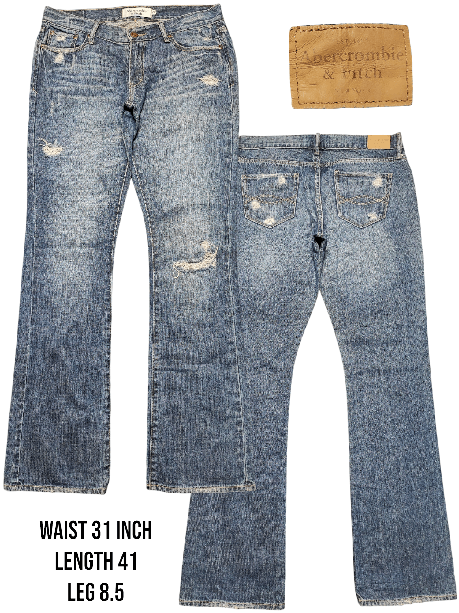 Abercrombie & Fitch Flared Bootcut Style Low Rise Size US 31 - 1 Thumbnail