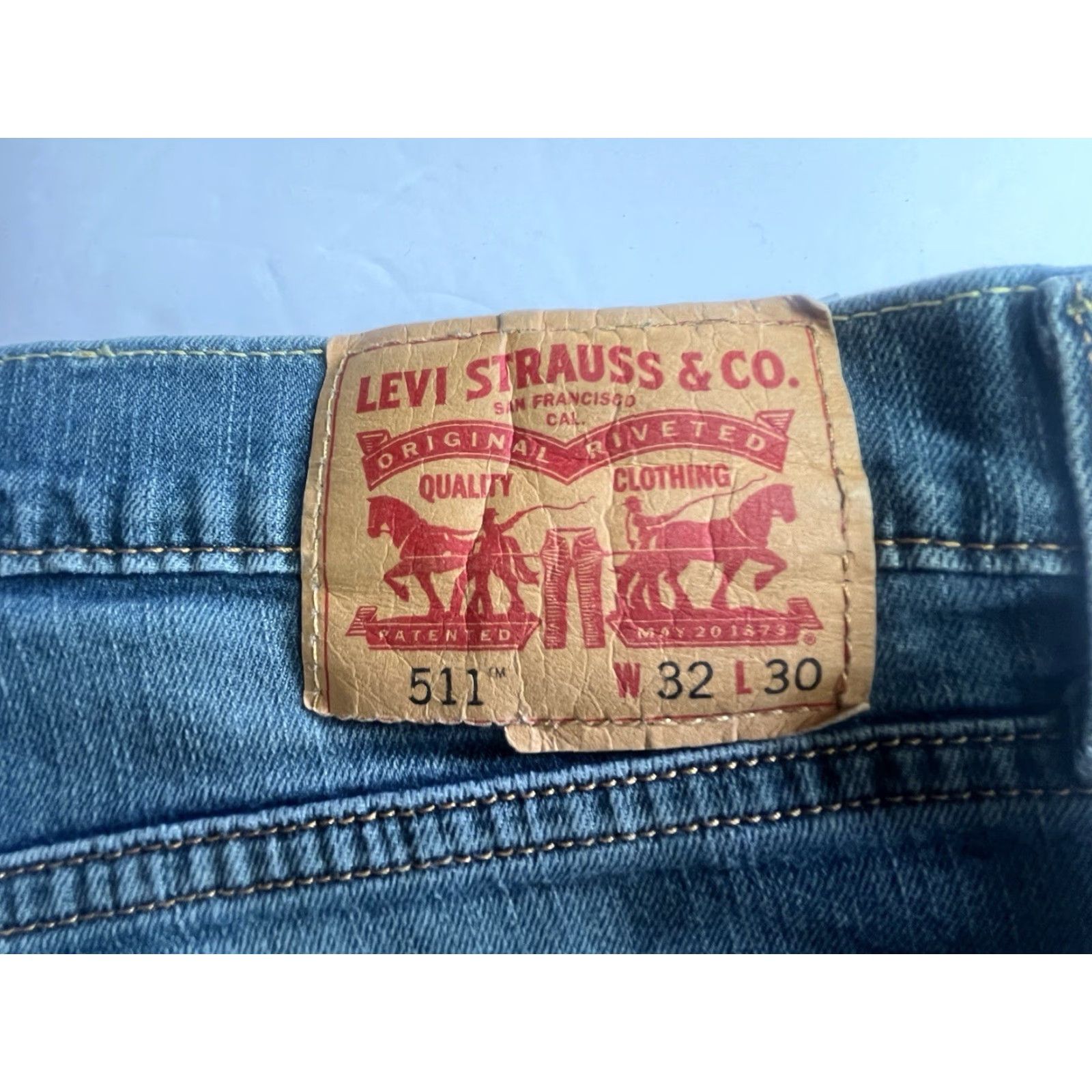 Levi's Levi's Jeans 511 Slim Skinny 32 Men Blue Cotton Stretch Denim 5-Pocket Inseam 28 See All Pics Regular Rise High Rise Stretc h Size US 32 / EU 48 - 7 Thumbnail