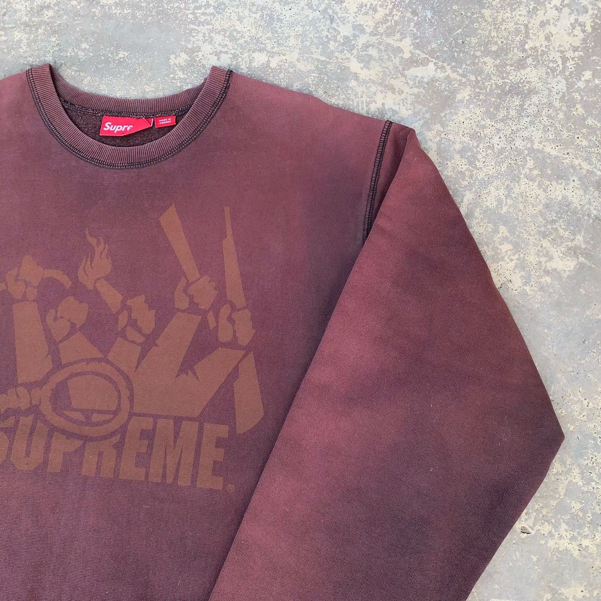 Supreme Rare! Vintage Faded Supreme Lench Mob Sweatshirt Size US L / EU 52-54 / 3 - 7 Thumbnail