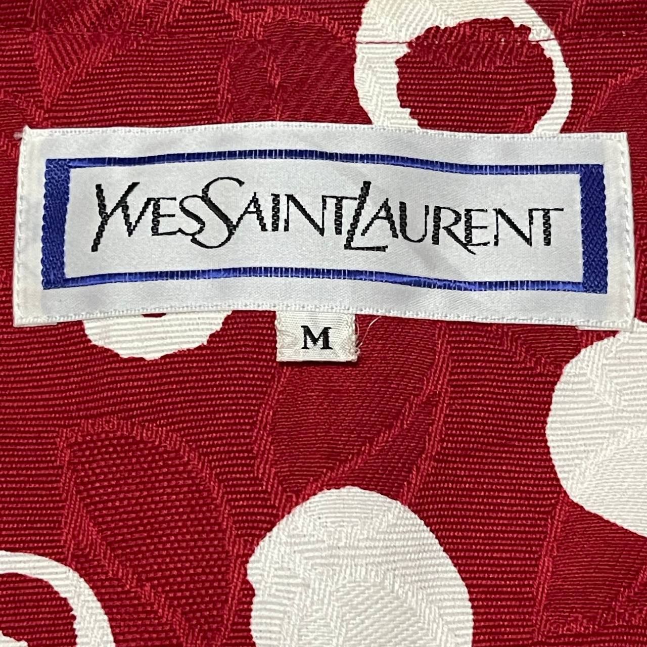 Yves Saint Laurent Vintage YSL Yves Saint Laurent Polka Dot Jacket Red Size M / US 6-8 / IT 42-44 - 8 Thumbnail