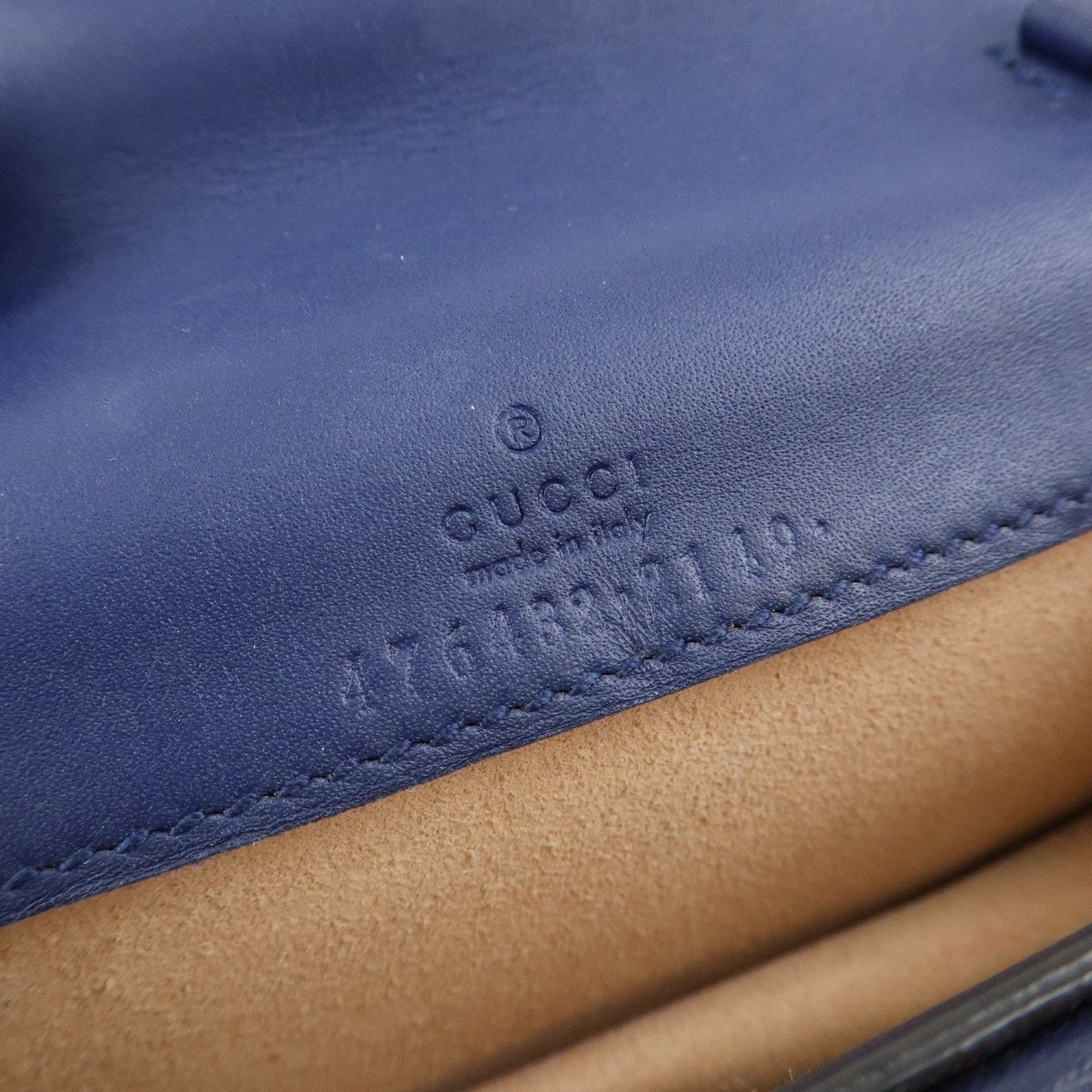 Gucci Gucci Dionysus Mini Shoulder Bag Velvet Blue Size ONE SIZE - 7 Thumbnail