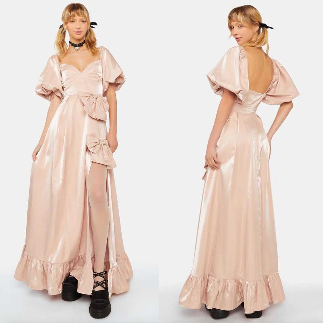 Other Sister Jane | NWT Bow Maxi Dress in Rose Quartz XS Size XS / US 0-2 / IT 36-38 - 2 Thumbnail