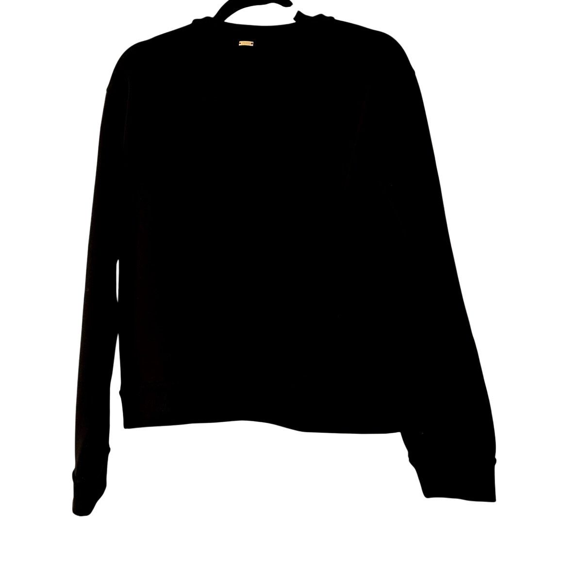 Herno Herno NWT Women's Black Cotton Sweatshirt Size M / US 6-8 / IT 42-44 - 2 Thumbnail