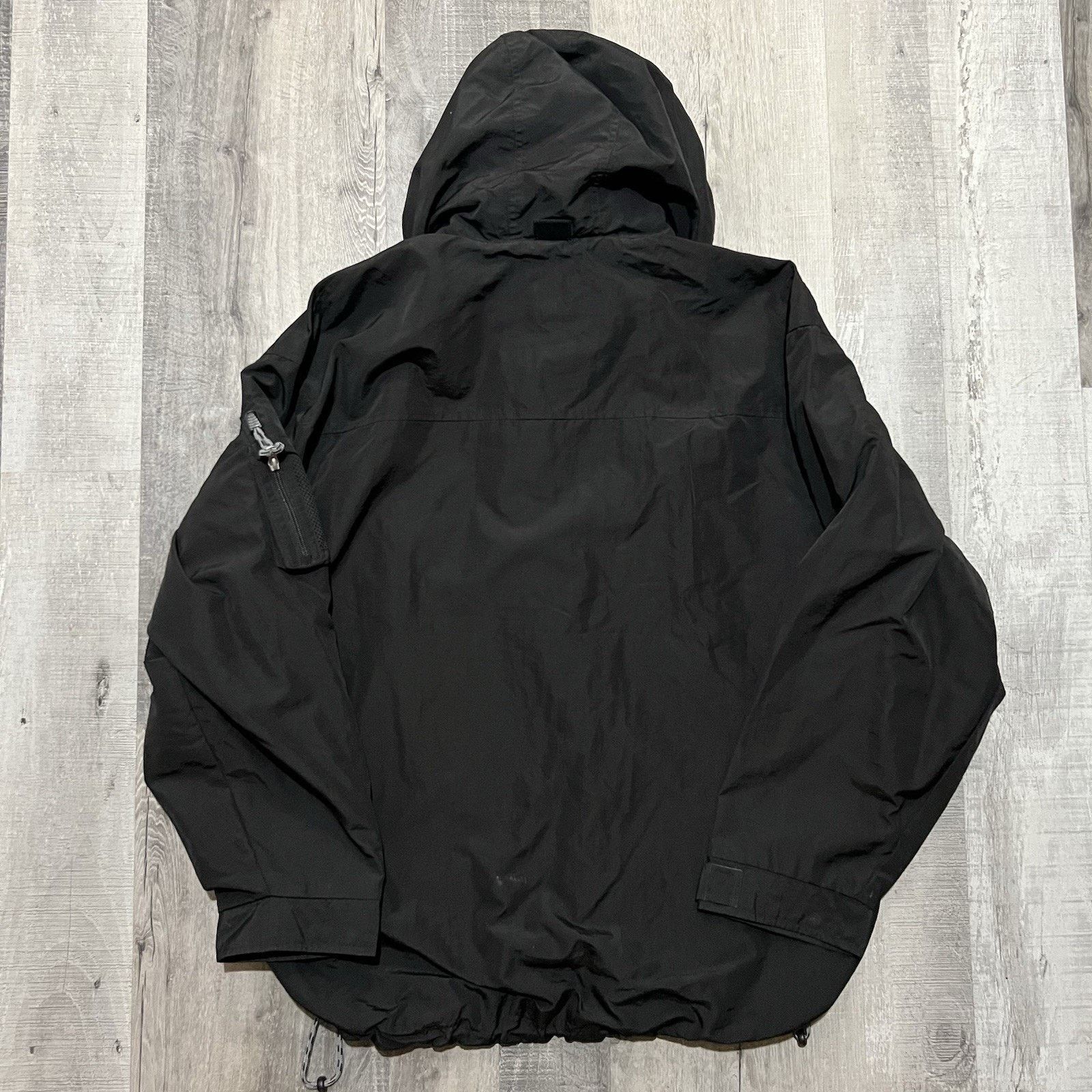 Gap VTG GAP Hooded Anorak Jacket Black Pull Over 90s Y2K Tech Size US XL / EU 56 / 4 - 2 Thumbnail