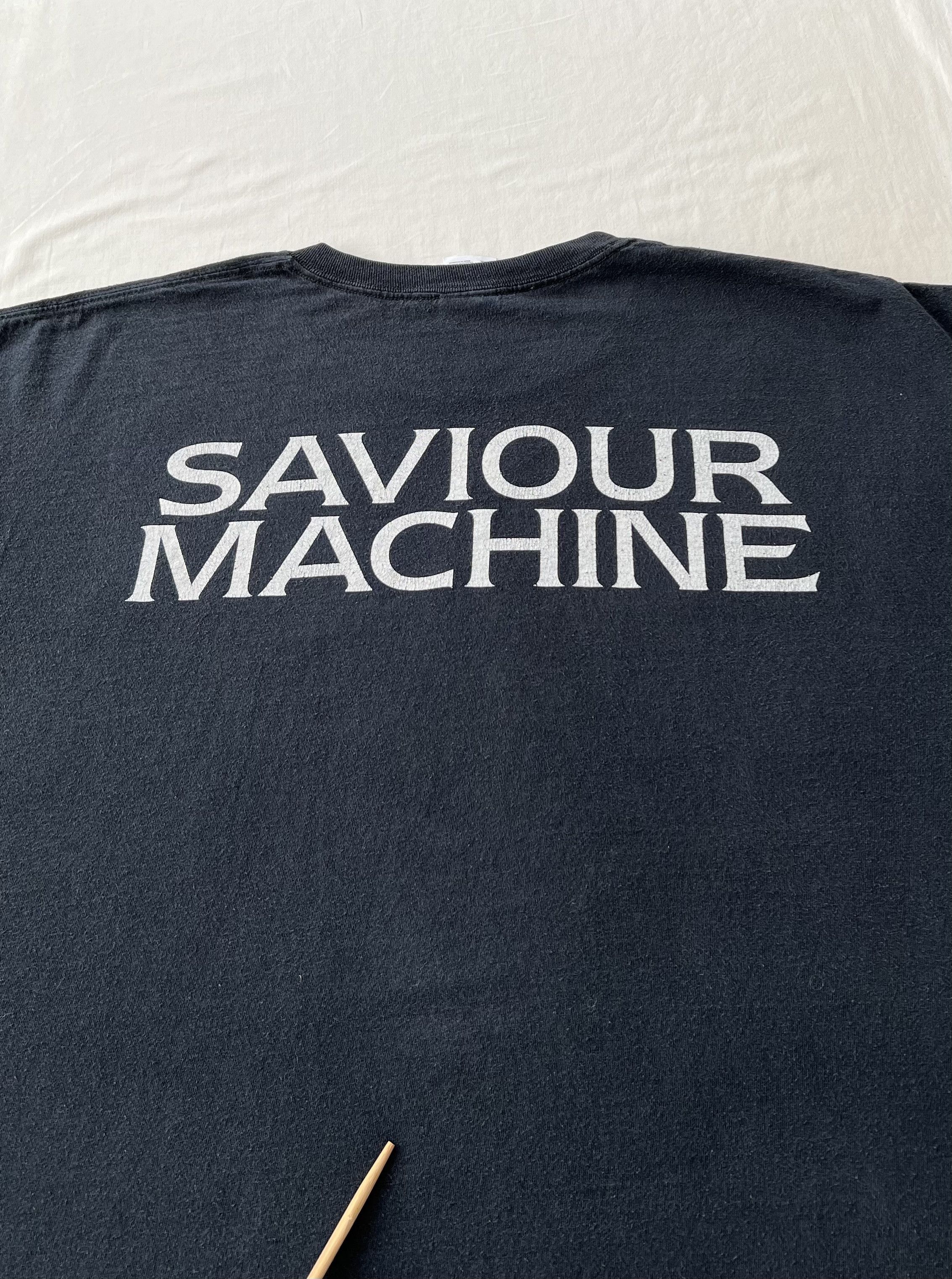 Band Tees Vintage 2000s Saviour Machine Gothic Metal Band Black Tshirt Size US XXL / EU 58 / 5 - 13 Thumbnail