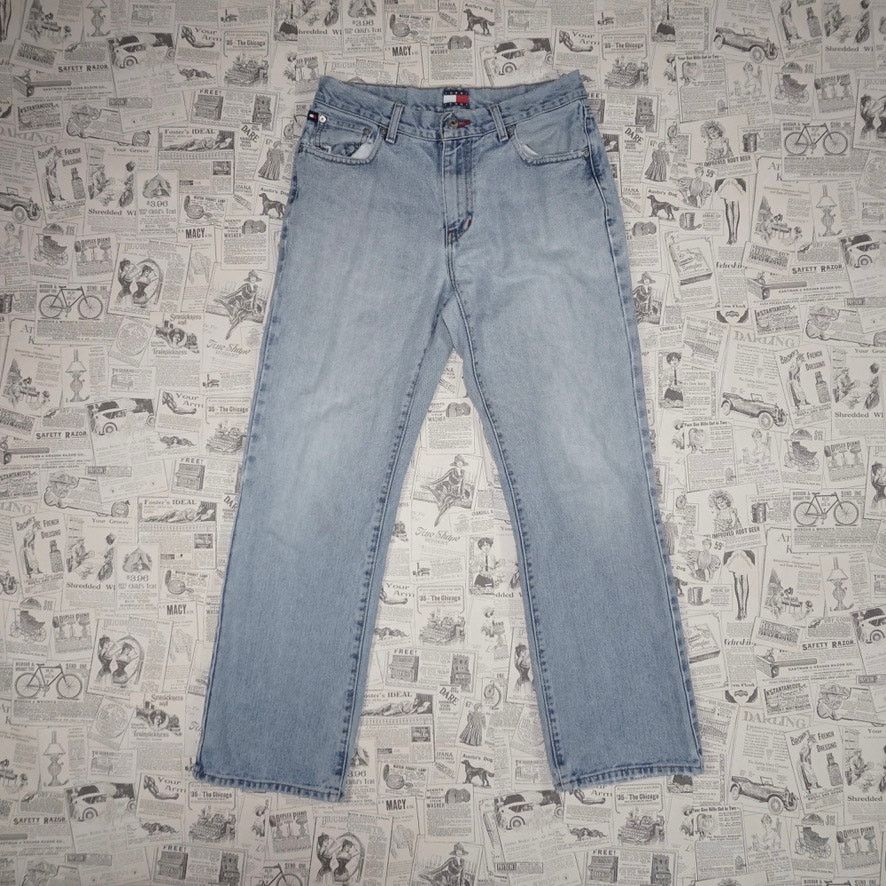 Tommy Hilfiger 30 - Vintage Y2K Tommy Hilfiger light wash baggy denim jeans Size US 30 / EU 46 - 2 Thumbnail