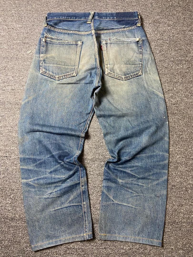 Levi's 🔥 Vintage LEVIS Selvedge Distressed Denim Jeans 🔥 (135) Size US 30 / EU 46 - 3 Thumbnail