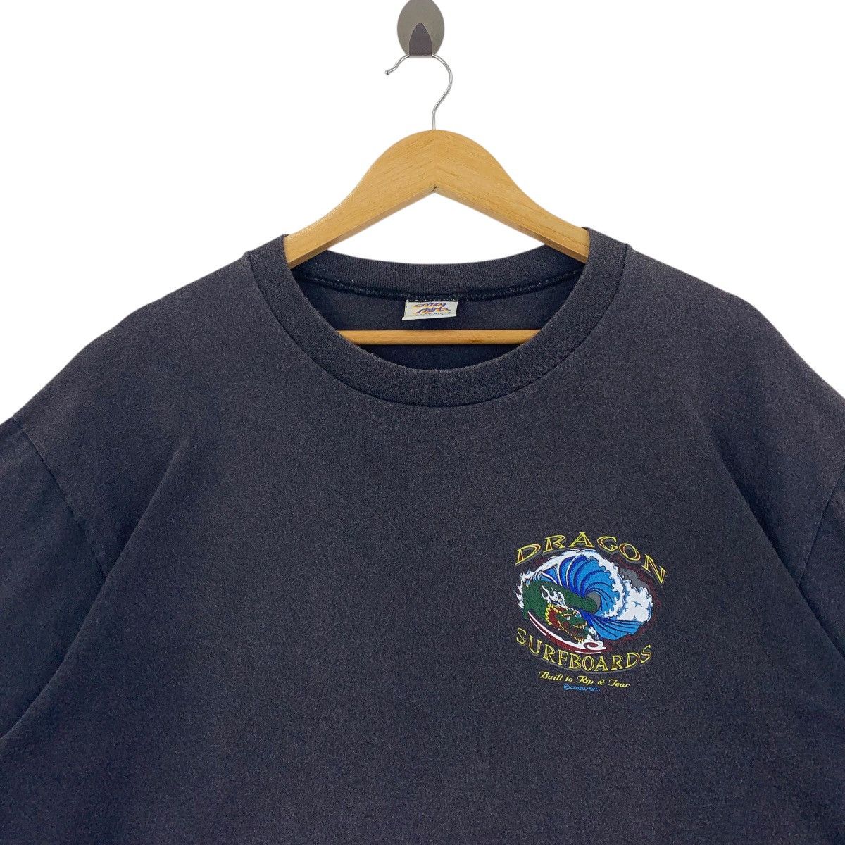 Vintage Vintage DRAGON SURFBOARDS Back hit printed crazy shirt tee Size US XL / EU 56 / 4 - 3 Thumbnail