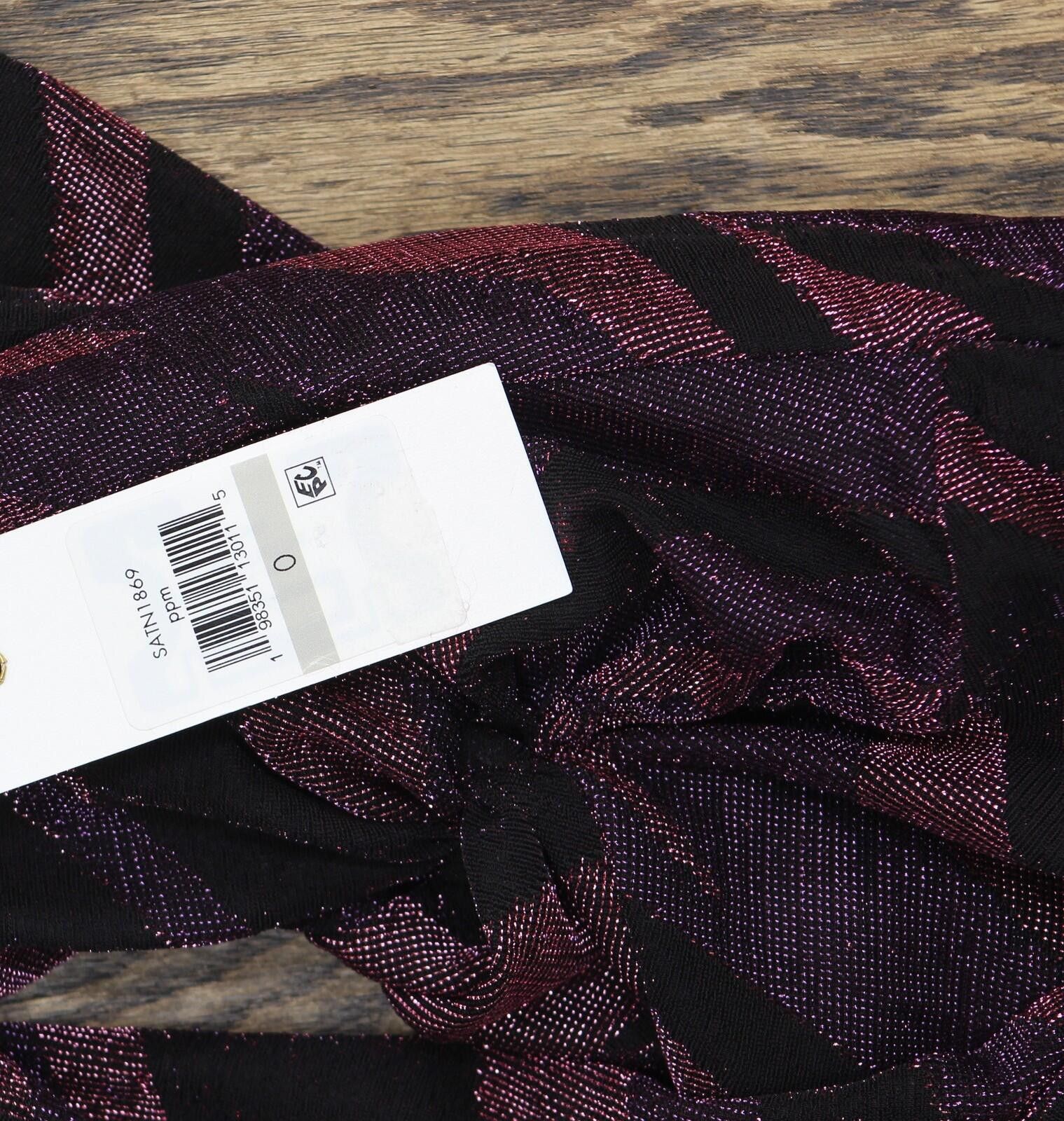 Signal Sport Nwt Siena Neck Side-twist Long-sleeve Dress Purple Multi 0 Size XS / US 0-2 / IT 36-38 - 4 Thumbnail