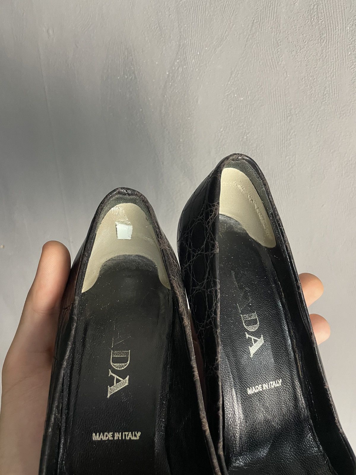 Prada Prada leather heels shoes size 36.5 Size US 6.5 / IT 36.5 - 5 Thumbnail