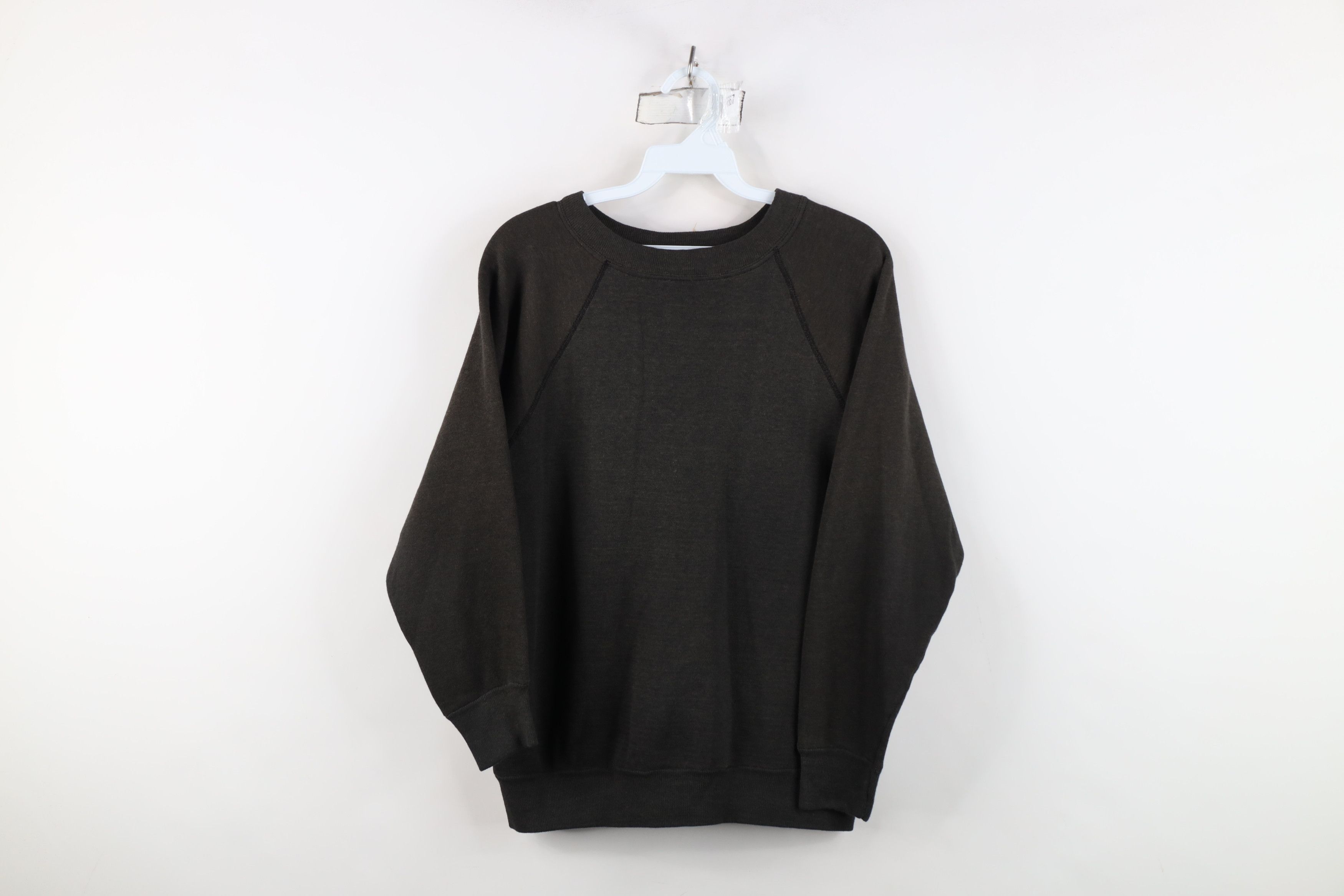 Vintage Vintage 70s 80s Streetwear Blank Raglan Crewneck Sweatshirt Size S / US 4 / IT 40 - 1 Thumbnail