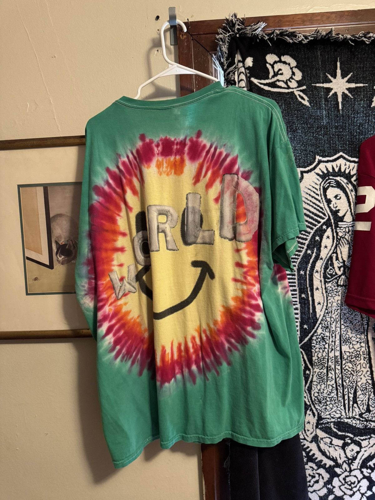 Travis Scott Travis Scott Astroworld 2018 Tie-Dye Tour Tee XXL Size US XXL / EU 58 / 5 - 2 Thumbnail