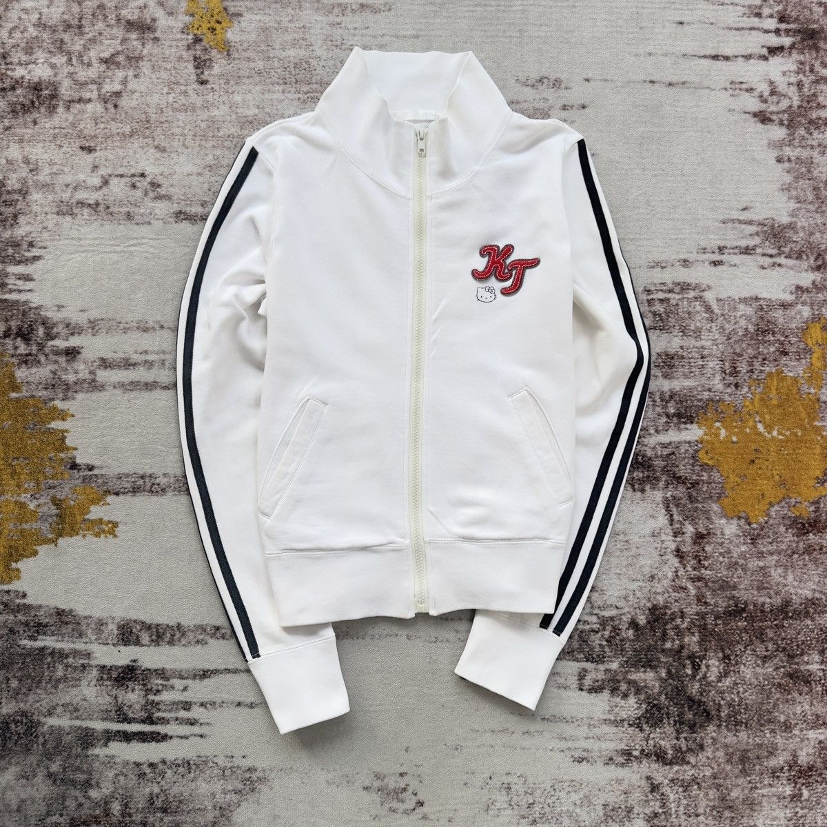Japanese Brand VINTAGE HELLO KITTY X BOBSON WHITE ZIPPER SWEATSHIRT Size US XS / EU 42 / 0 - 1 Thumbnail