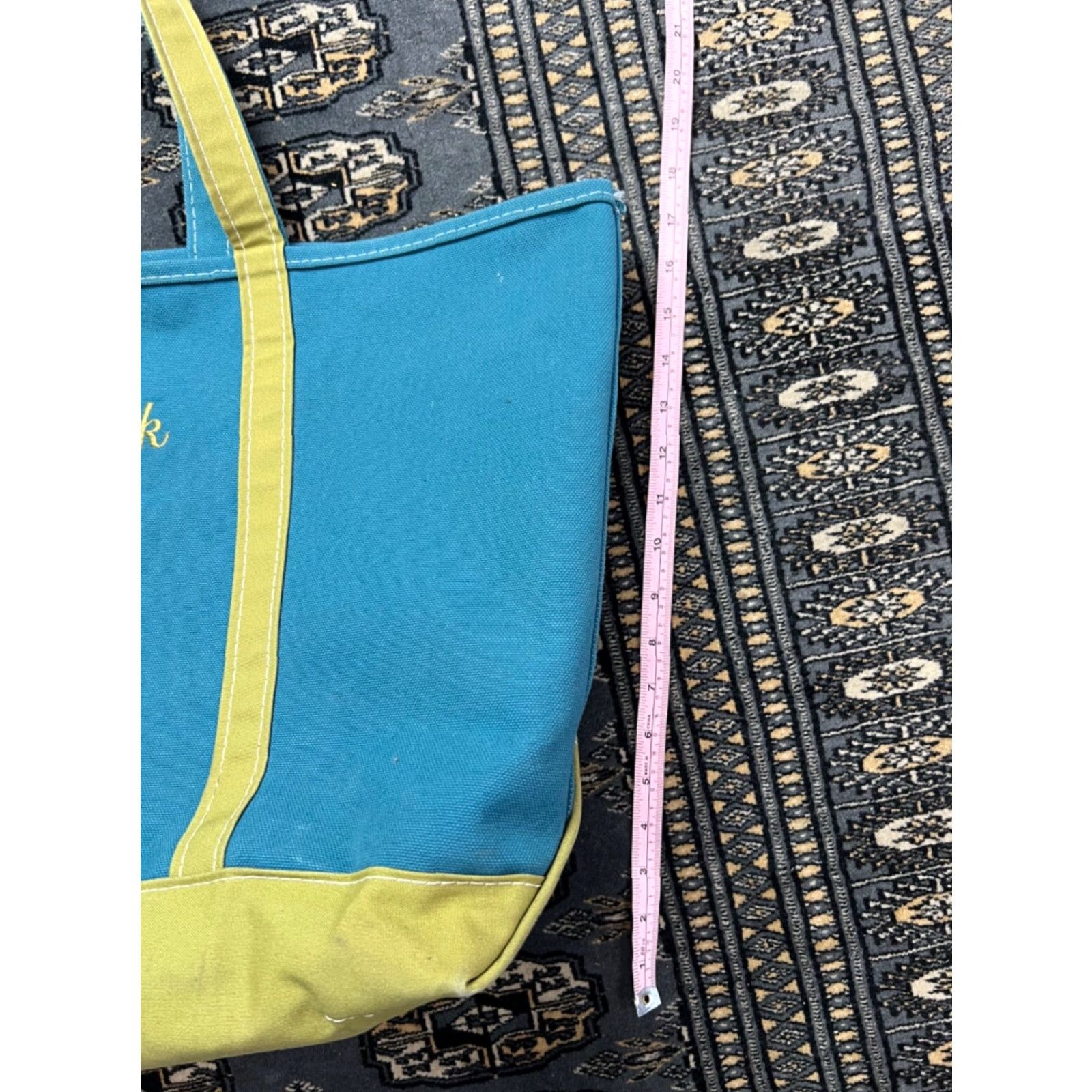 Vintage VINTAGE L.L. Bean Boat and Tote Tote Unisex Adults Large Blue Canvas USA Bag Size ONE SIZE - 5 Thumbnail