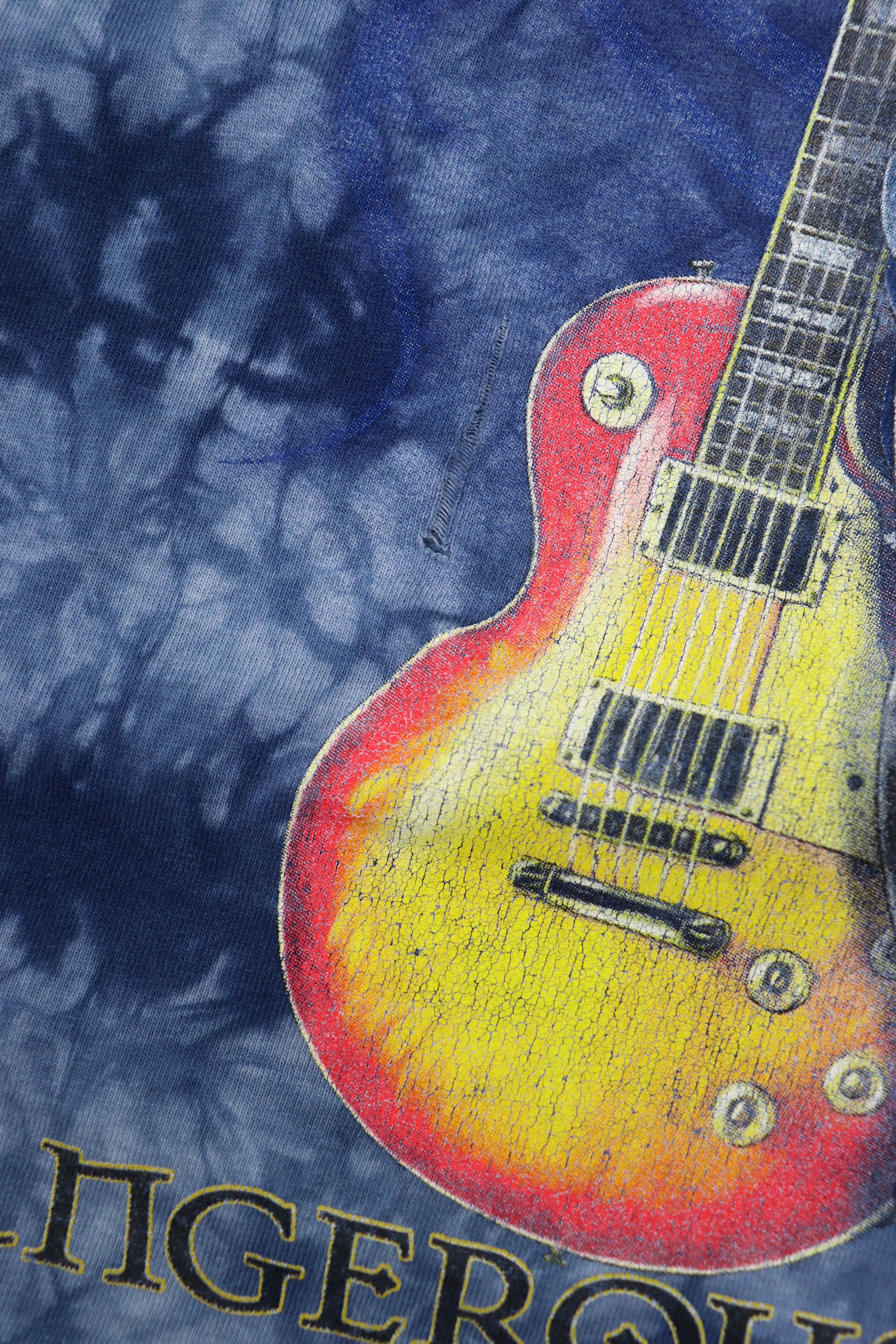 Vintage Gibson Vintage Dangerous Curves Tie Dye Graphics T-shirt Tee Size US XL / EU 56 / 4 - 11 Thumbnail